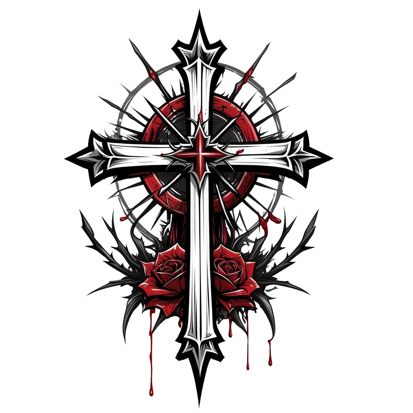 Thorned Redemption Micro Emblem Unisex Christian T-shirt