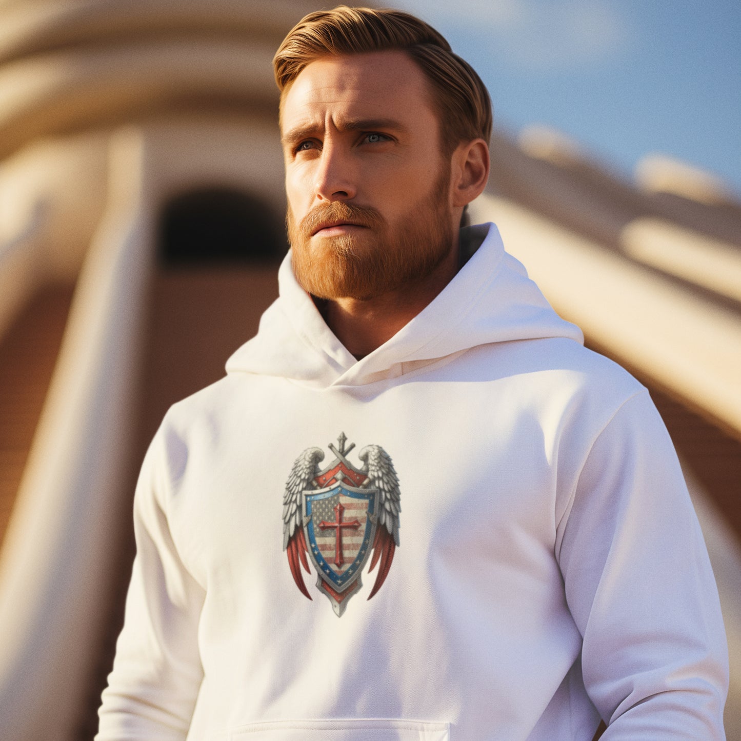 Winged Guardian Unisex Heavy Blend™ Hooded Sweatshirt