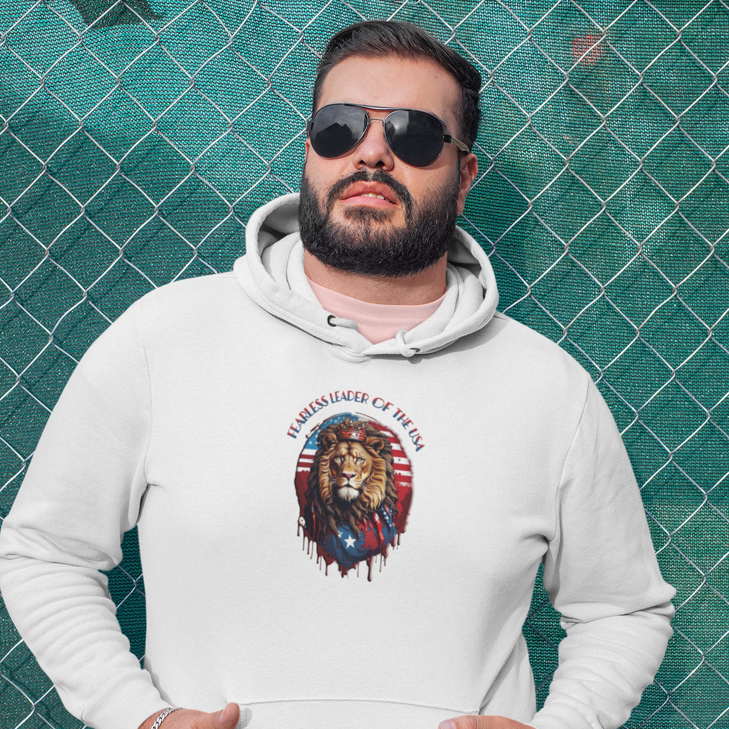 Lion of Judah: Fearless Leader of Faith Unisex Heavy Blend™ Hooded Sweatshirt