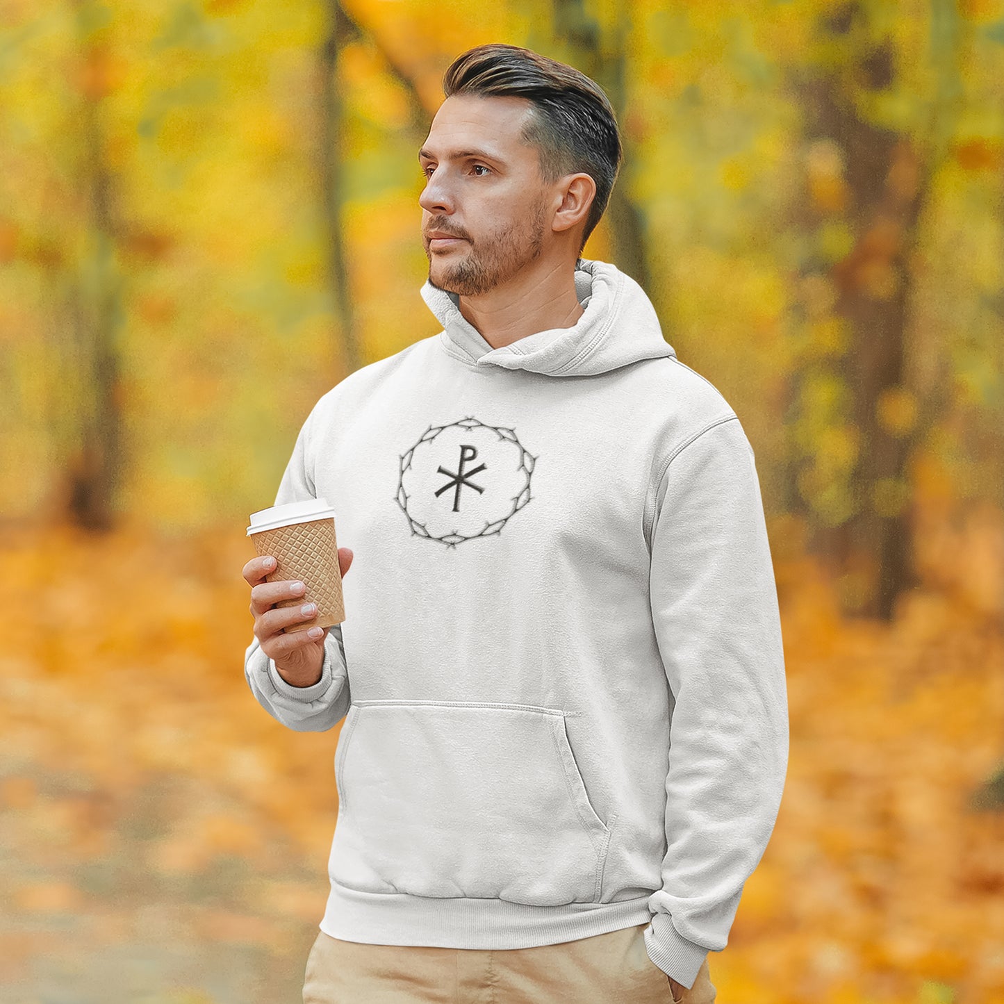 Circle of Thorn with Chi-Rho logo Unisex Heavy Blend™ Hooded Sweatshirt