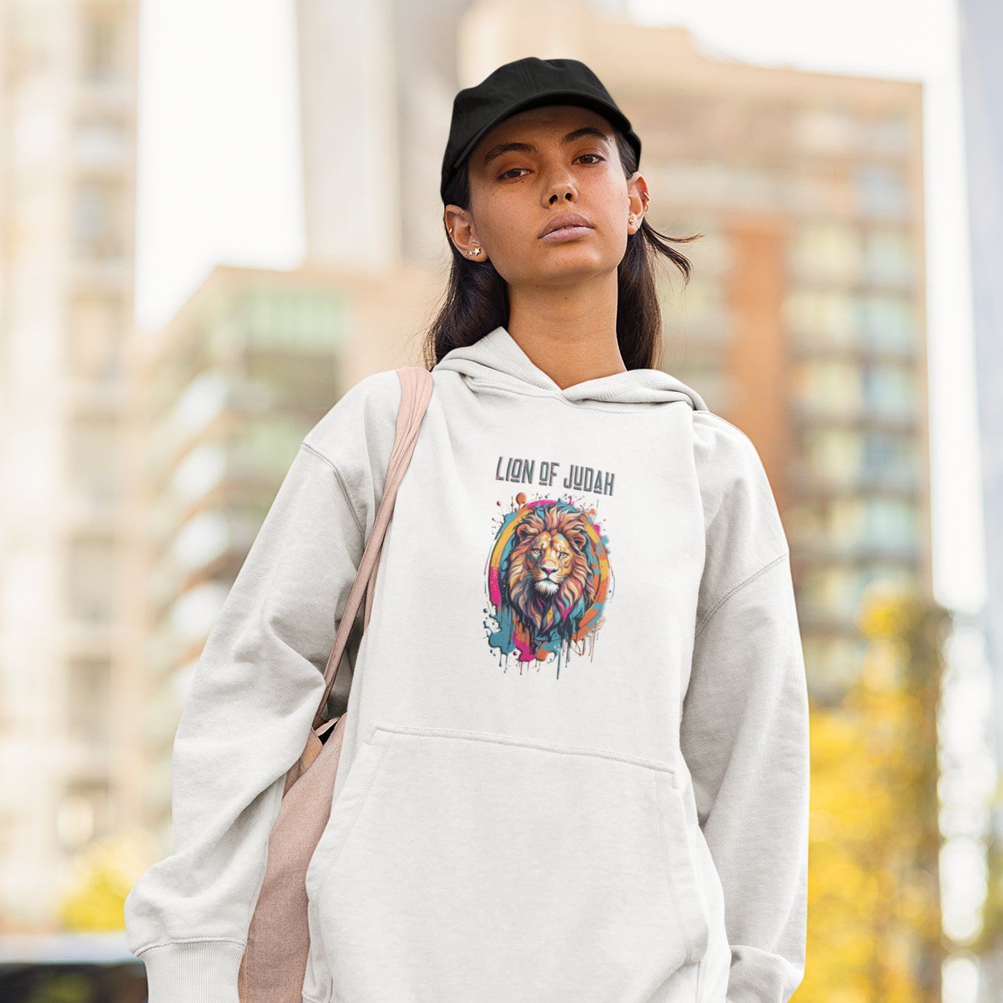 Graffiti Drip Lion Of Judah Logo Unisex Heavy Blend™ Hooded Sweatshirt