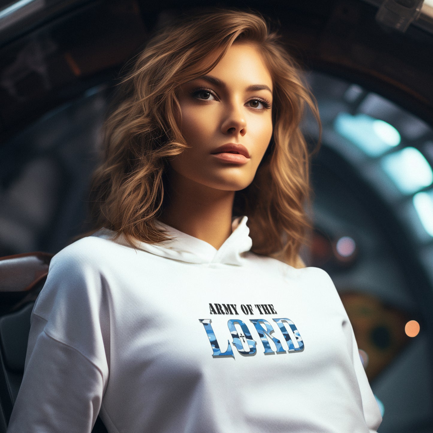 Army Of The Lord Blue Camo Unisex Heavy Blend™ Hooded Sweatshirt