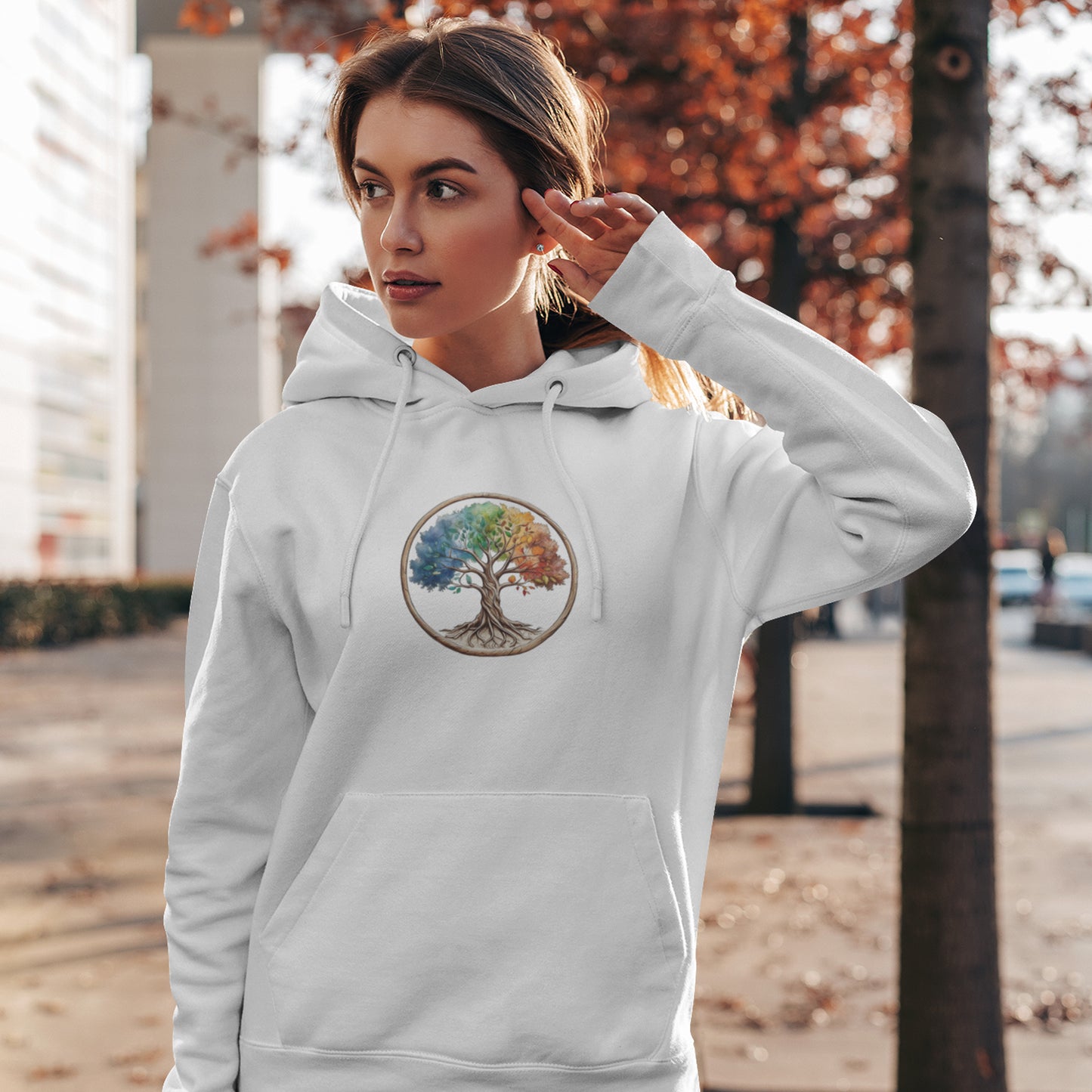 Colorful Tree of Life Unisex Heavy Blend™ Hooded Sweatshirt