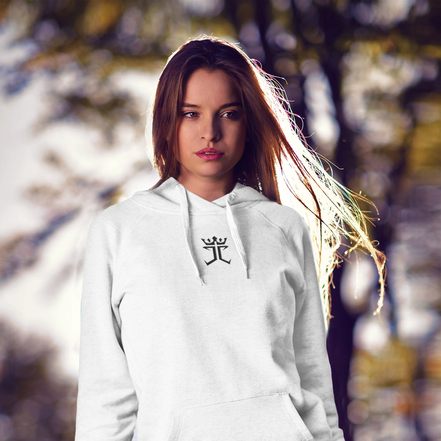 Jesus Christ is King logo Unisex Heavy Blend™ Hooded Sweatshirt