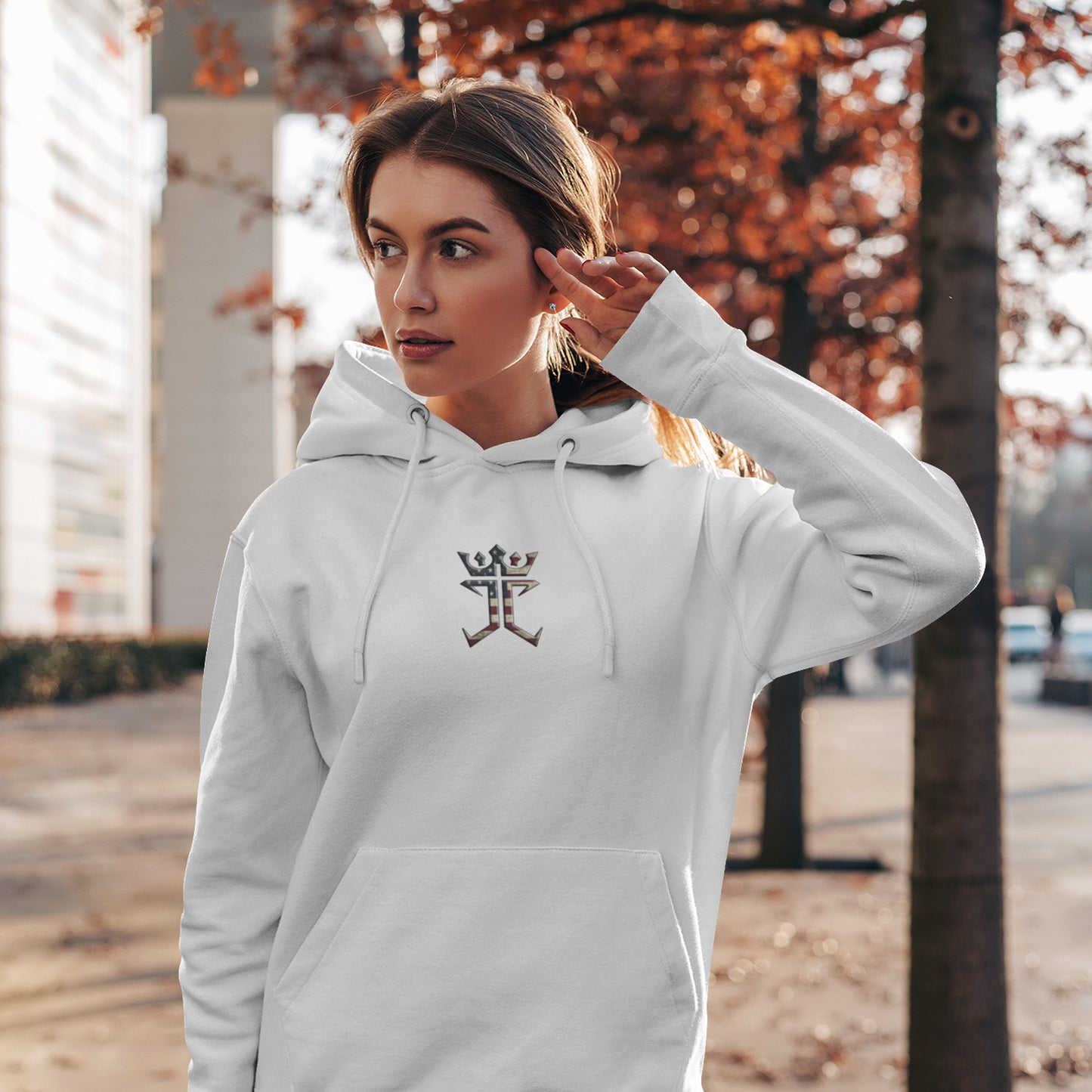 Jesus Christ Is King In The USA Unisex Heavy Blend™ Hooded Sweatshirt