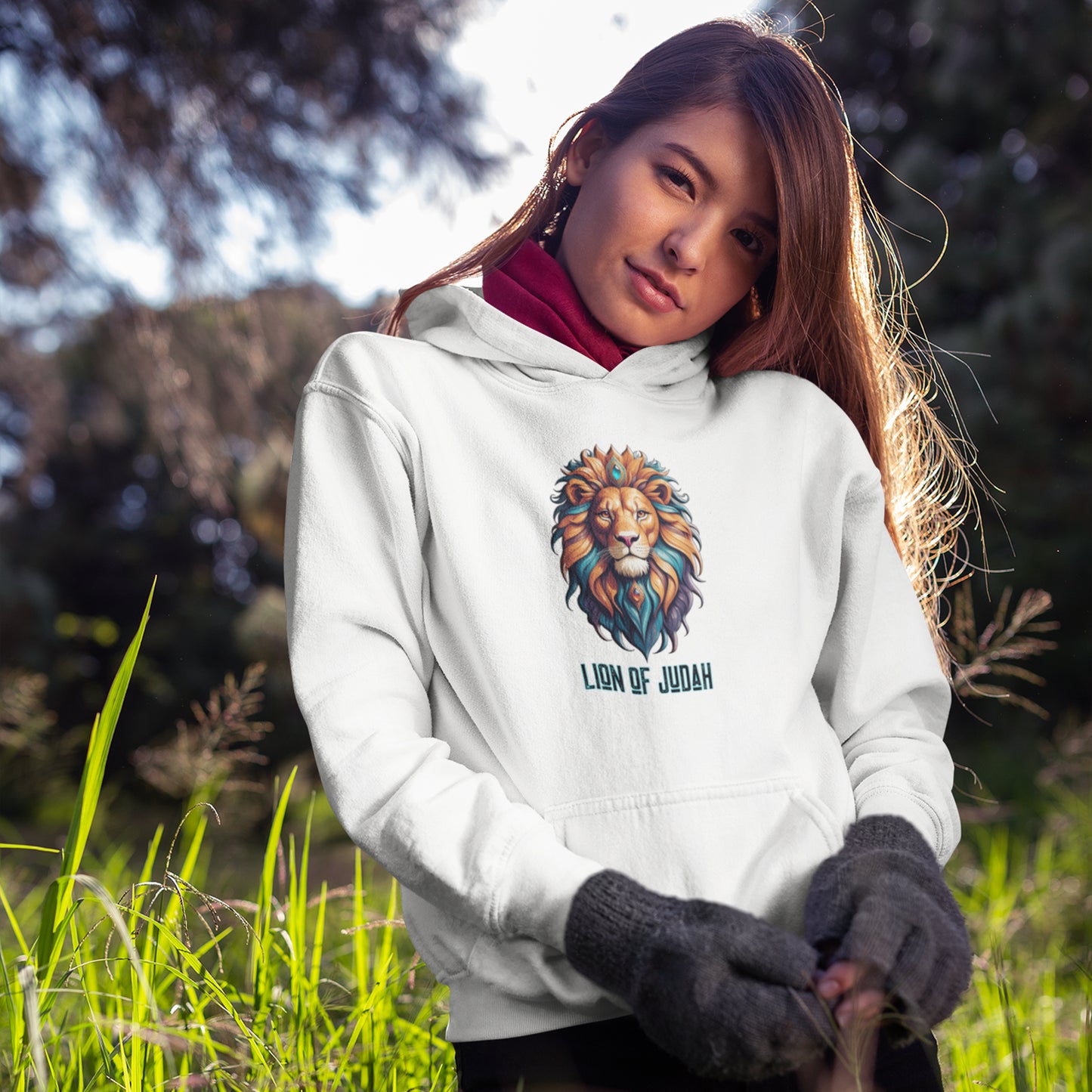 Majestic Savior Lion of Judah Unisex Heavy Blend™ Hooded Sweatshirt