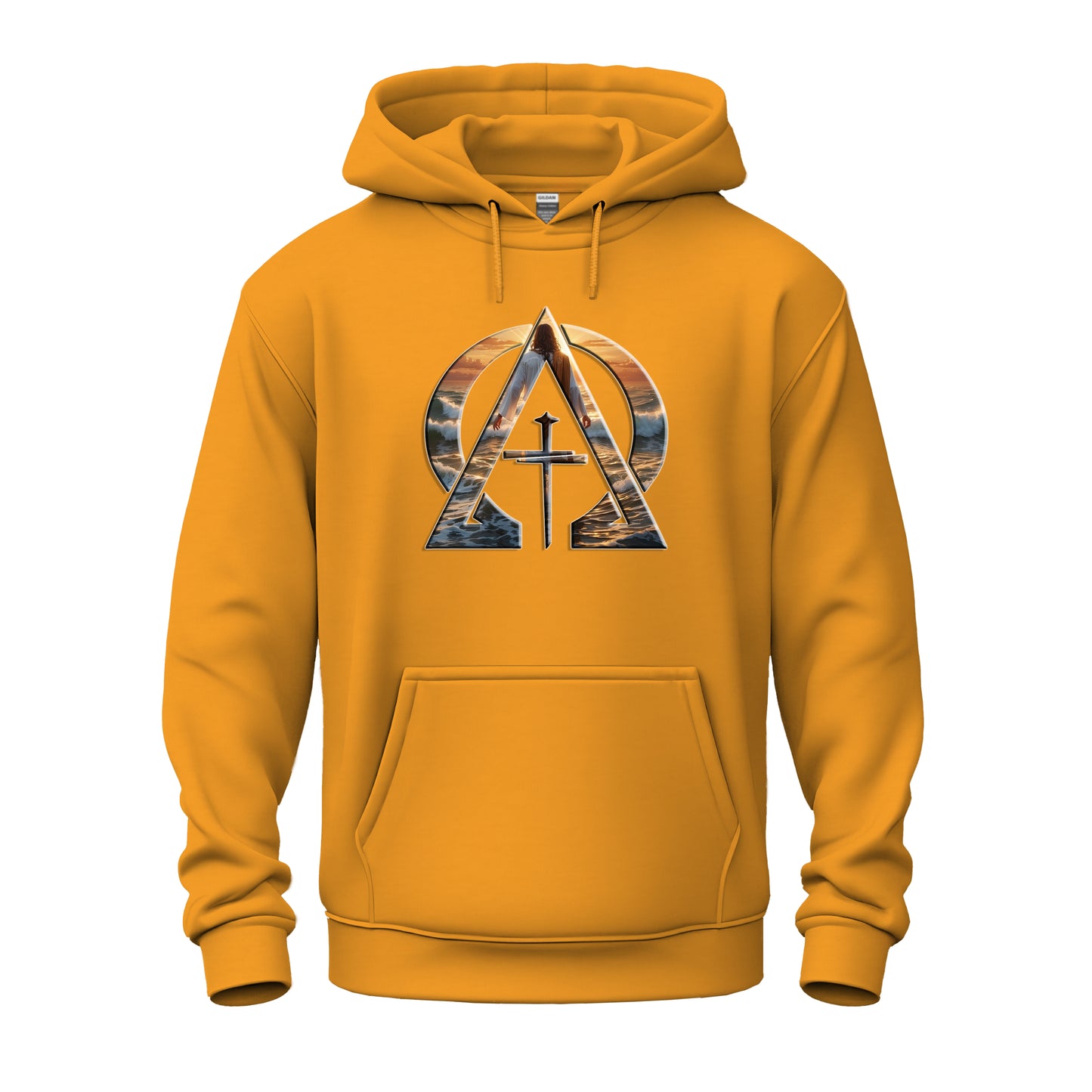 Alpha & Omega Divine Walking on Water Unisex Heavy Blend™ Hooded Sweatshirt