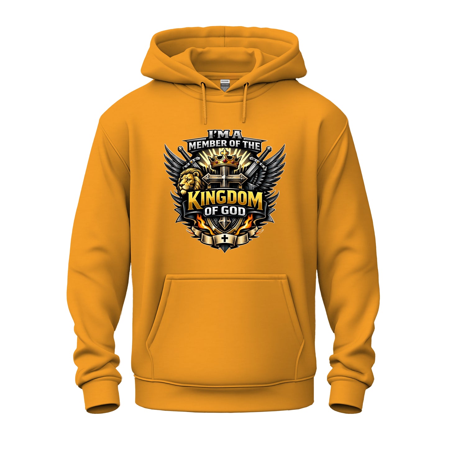Bold & Warrior-Driven Member of the Kingdom of God Unisex Heavy Blend™ Hooded Sweatshirt