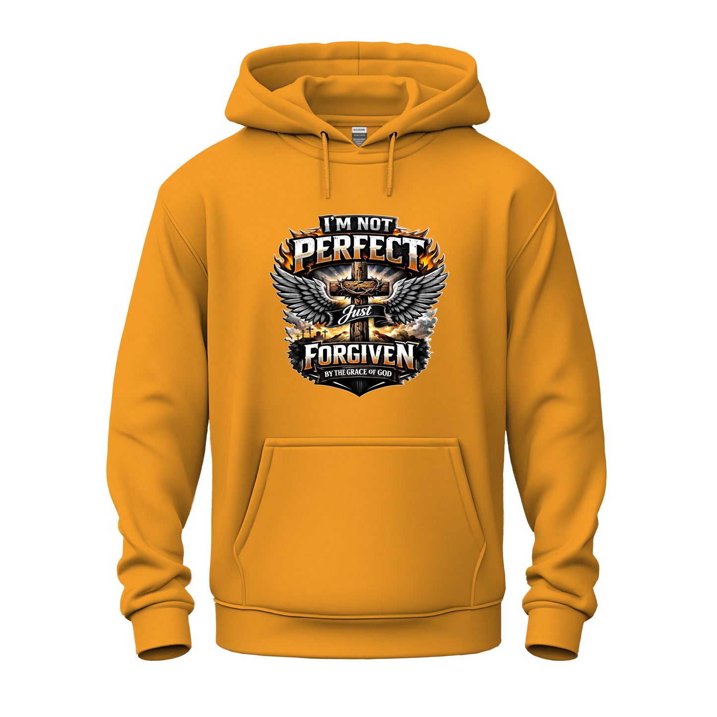 I'm Not Perfect, Just Forgiven Christian Unisex Heavy Blend™ Hooded Sweatshirt