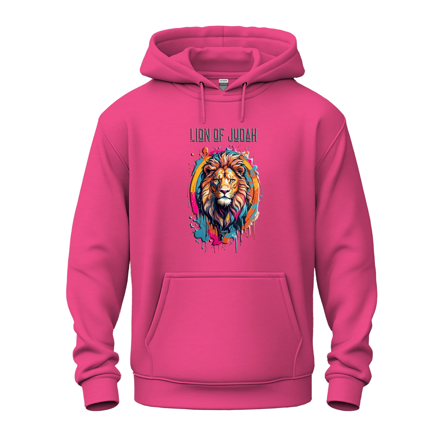 Graffiti Drip Lion Of Judah Logo Unisex Heavy Blend™ Hooded Sweatshirt