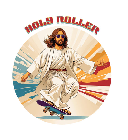 Holy Roller Jesus Unisex Heavy Blend™ Crewneck Sweatshirt