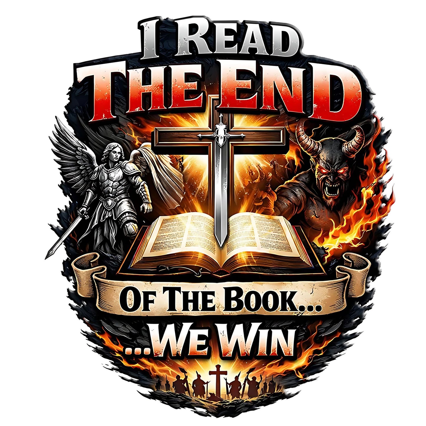 I Read the End of the Book, We Win Heavy Blend™ Crewneck Sweatshirt
