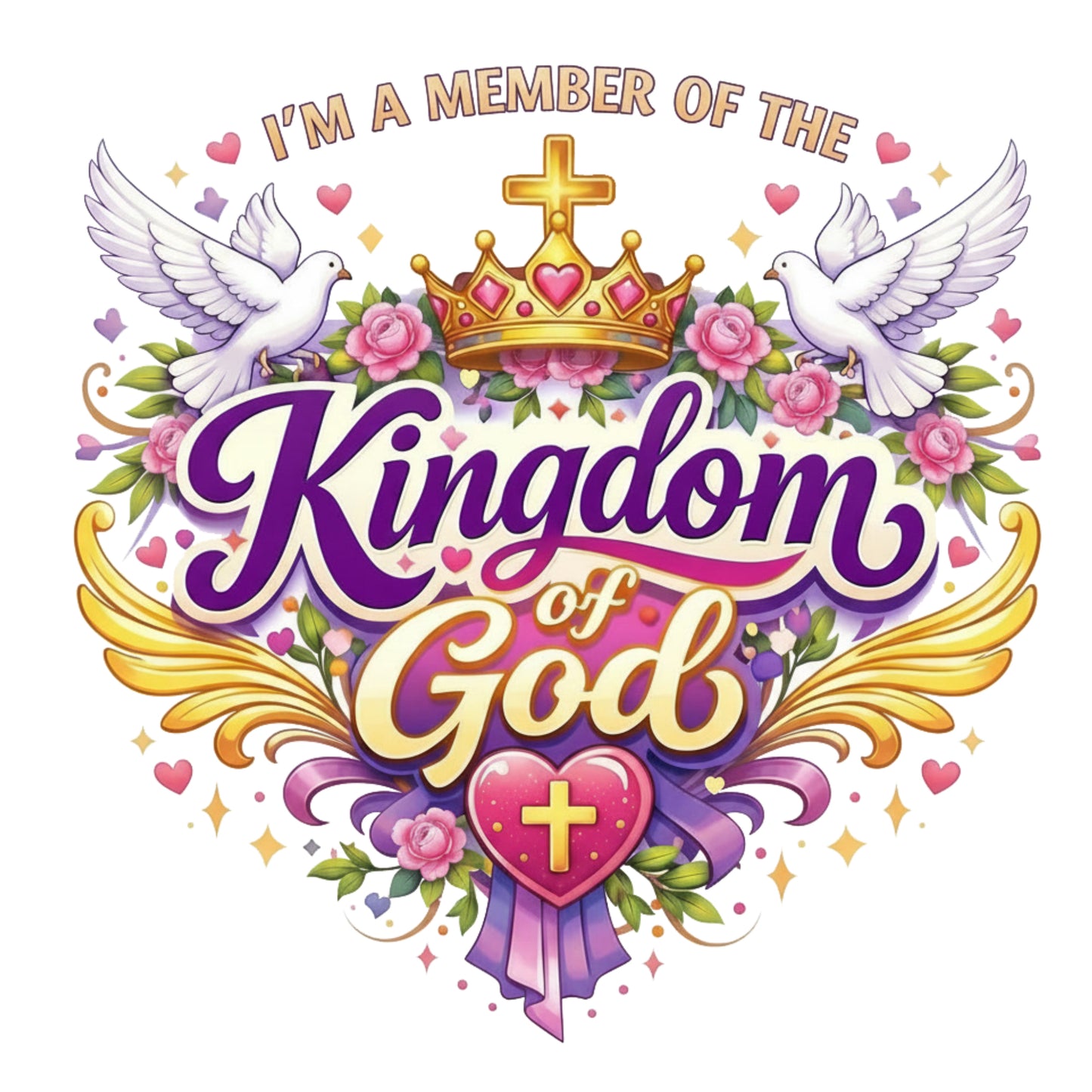Graceful & Royal Member of the Kingdom of God Unisex Heavy Blend™ Hooded Sweatshirt