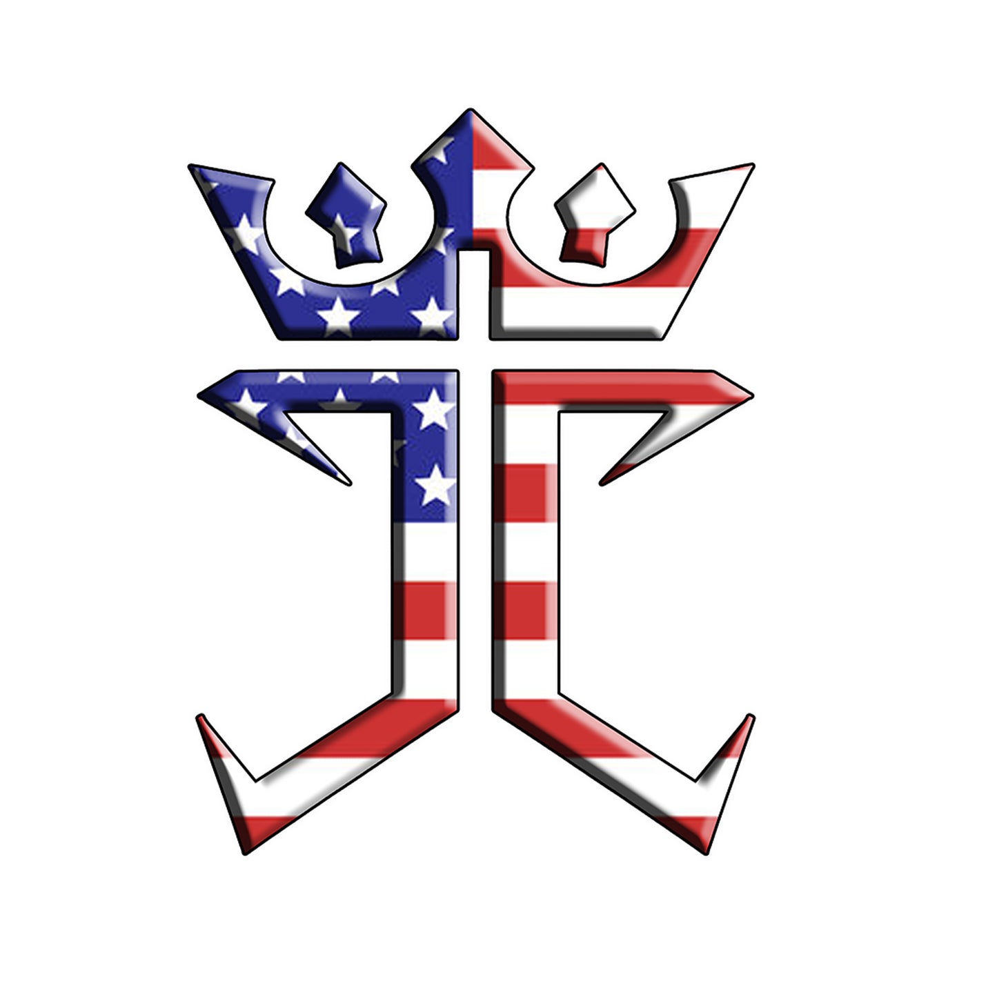 Jesus Christ is King USA logo Unisex Heavy Blend™ Hooded Sweatshirt