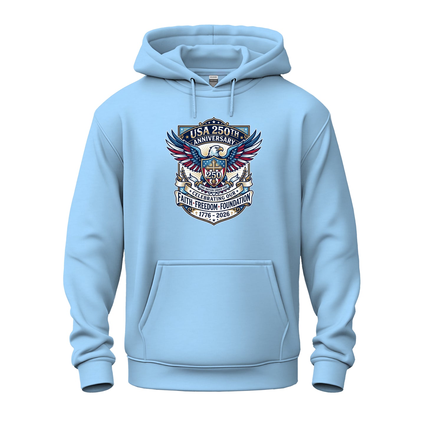 250 Years, One Nation Under God Unisex Heavy Blend™ Hooded Sweatshirt