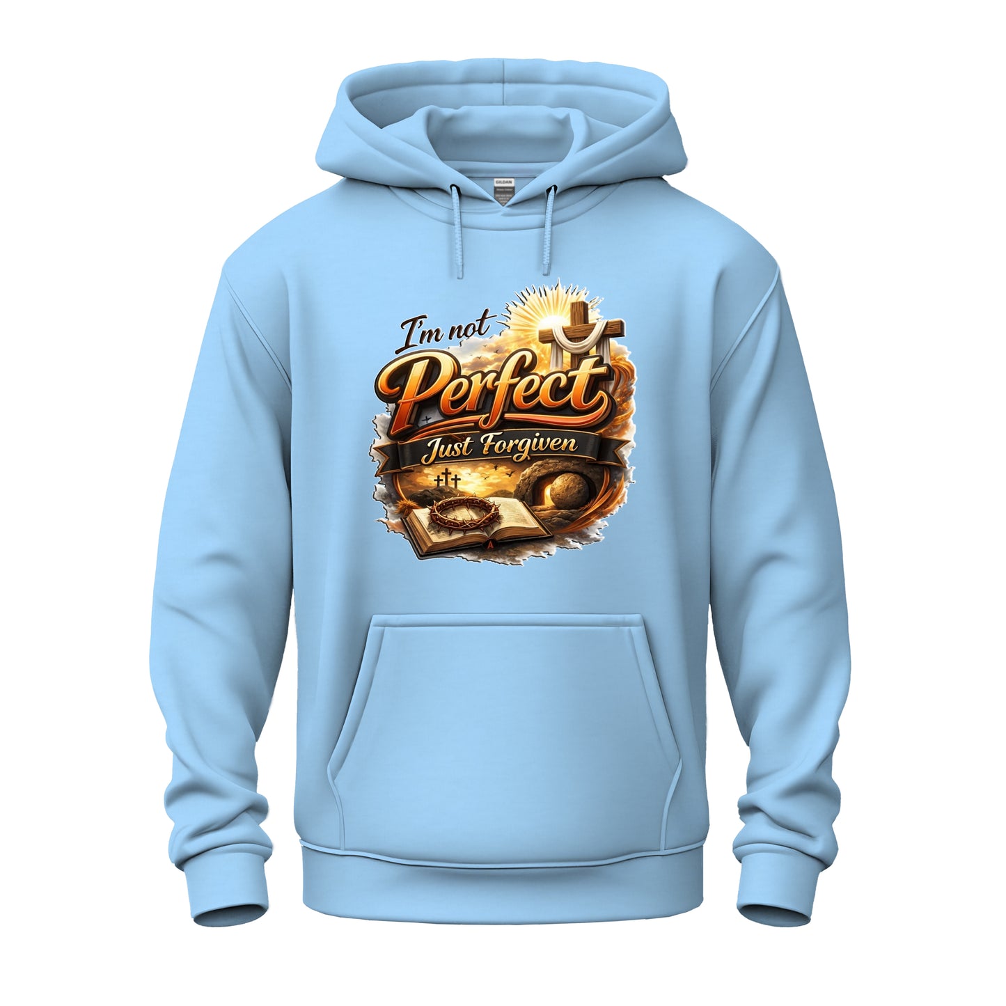 I'm Not Perfect, Just Forgiven Version 2  Christian Unisex Heavy Blend™ Hooded Sweatshirt