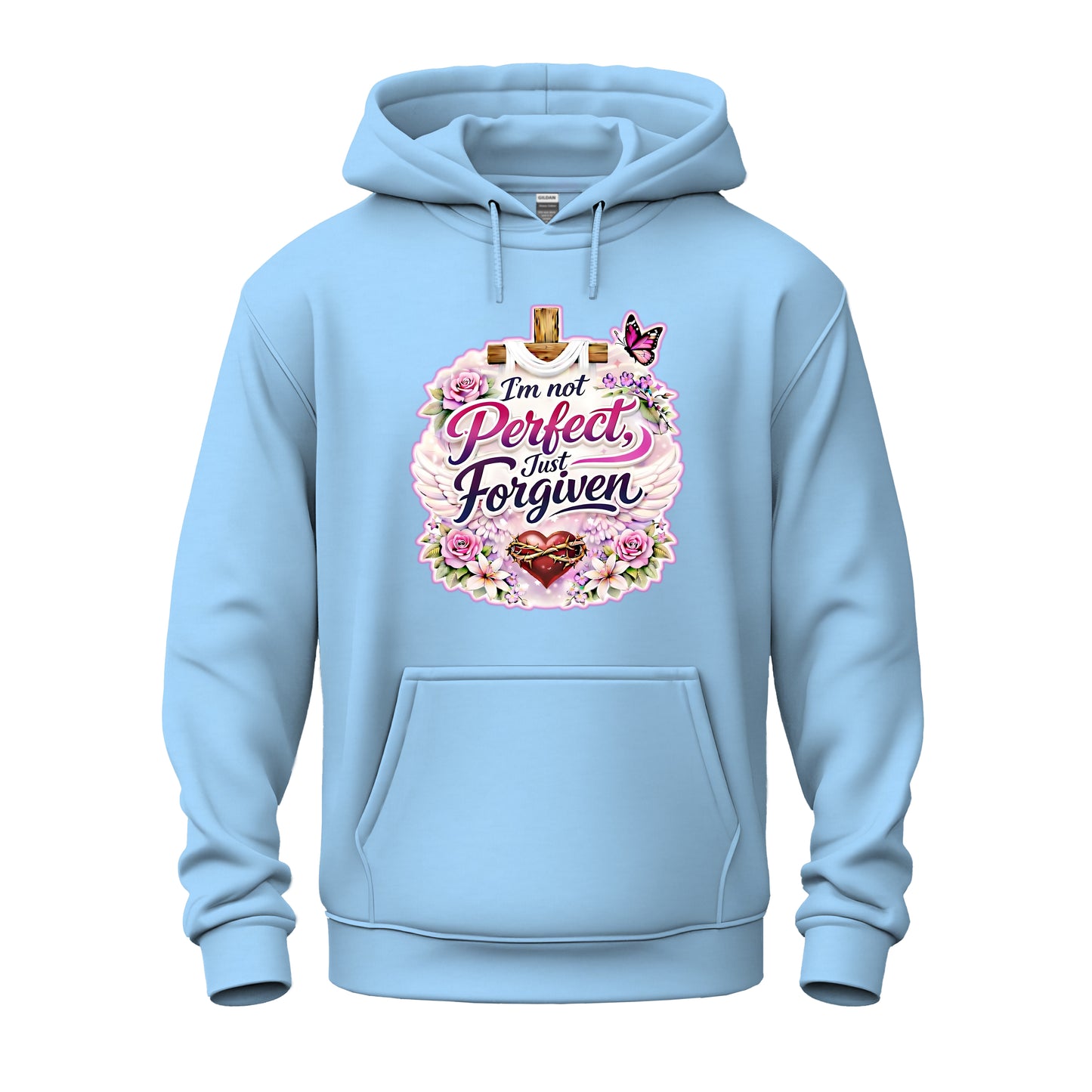 I'm Not Perfect, Just Forgiven Nature Edition Christian Unisex Heavy Blend™ Hooded Sweatshirt