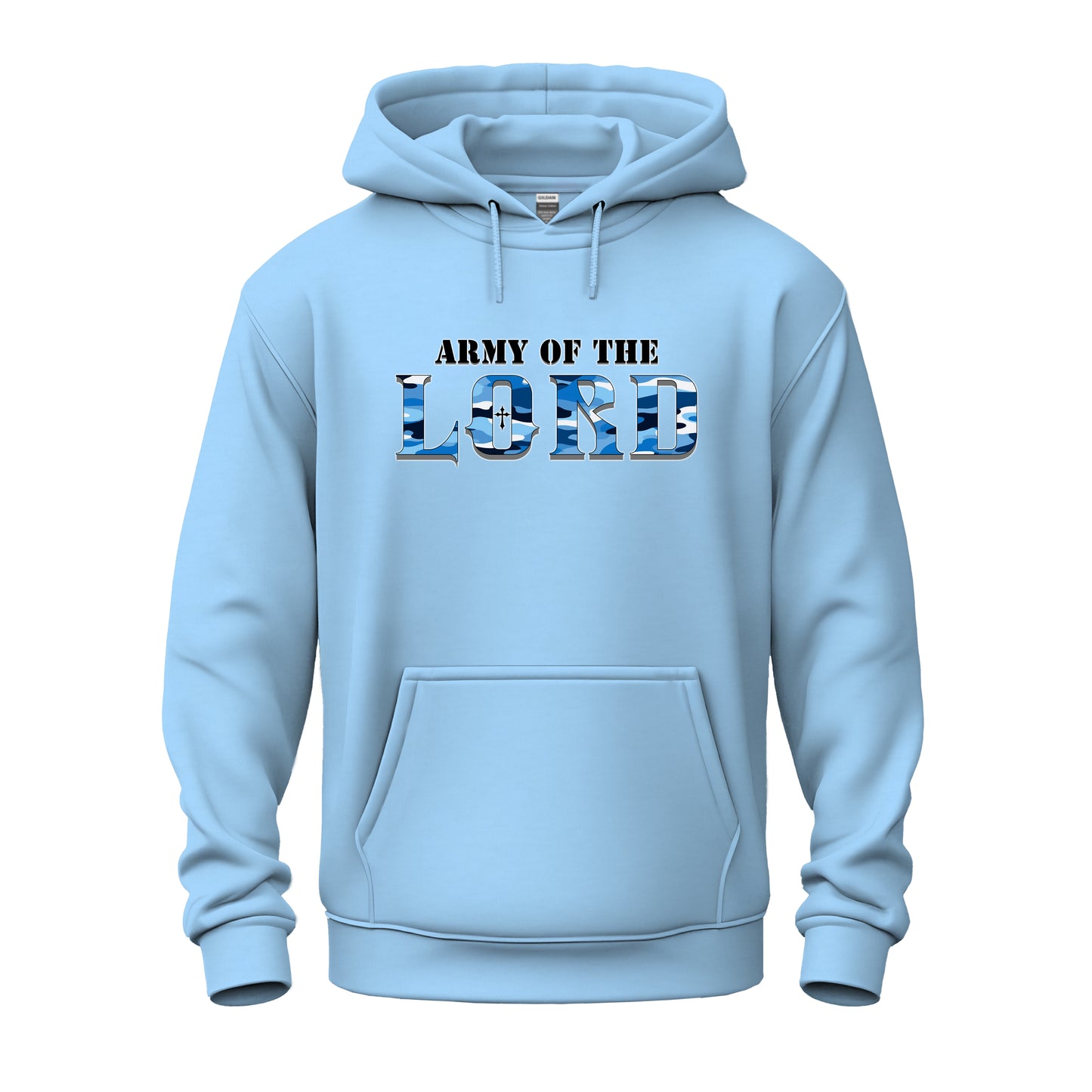 Army Of The Lord Blue Camo Unisex Heavy Blend™ Hooded Sweatshirt