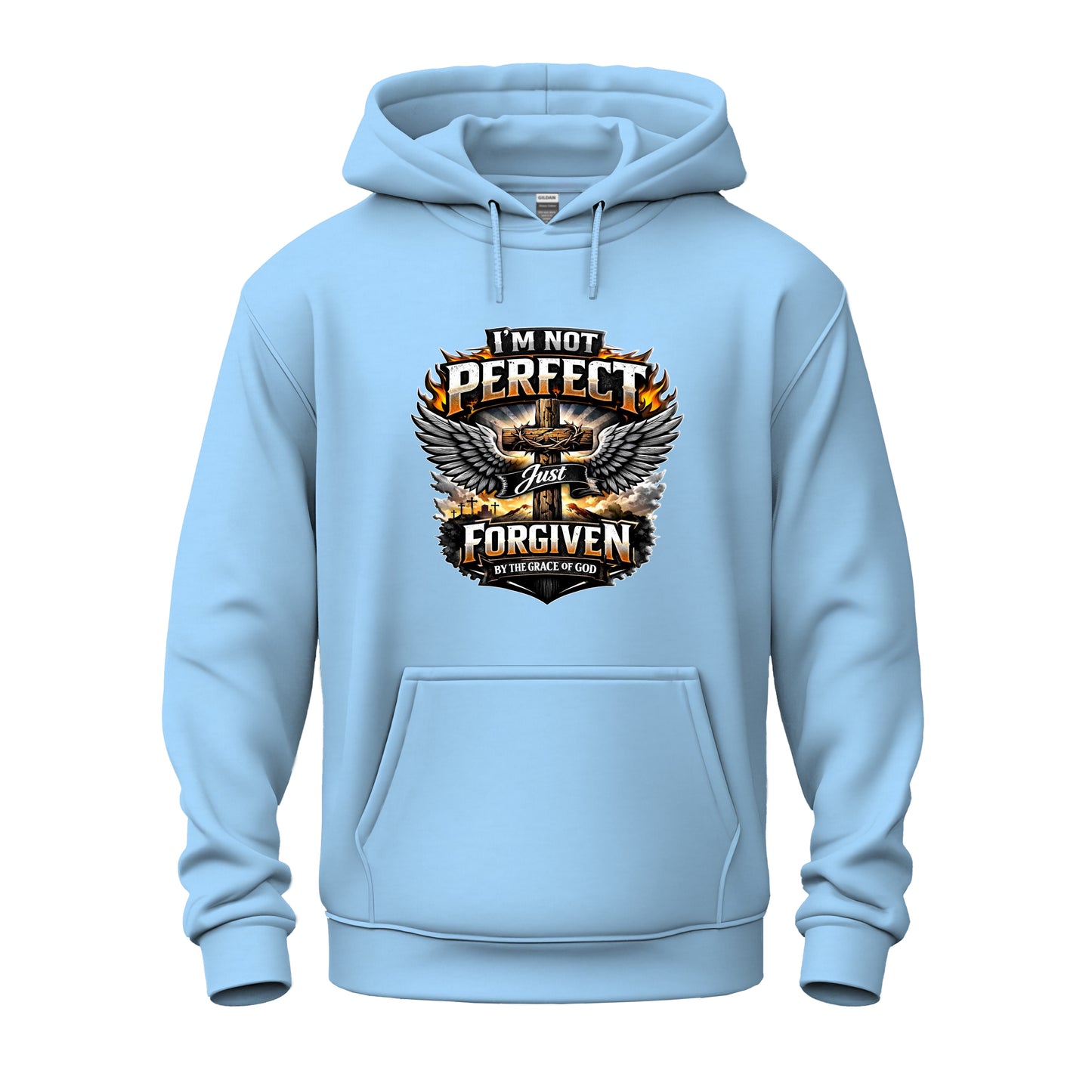 I'm Not Perfect, Just Forgiven Christian Unisex Heavy Blend™ Hooded Sweatshirt