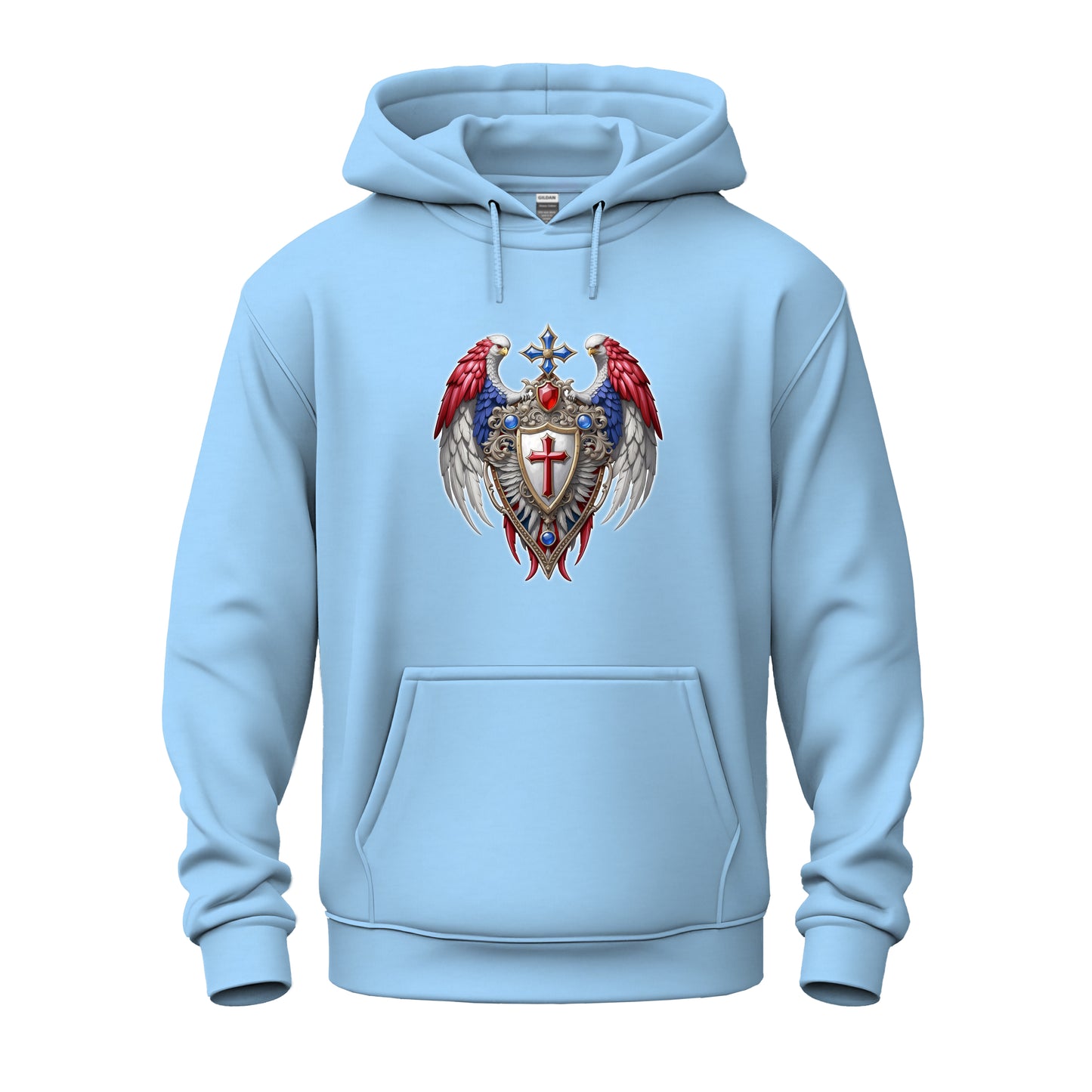 Winged Guardians of Faith Unisex Heavy Blend™ Hooded Sweatshirt