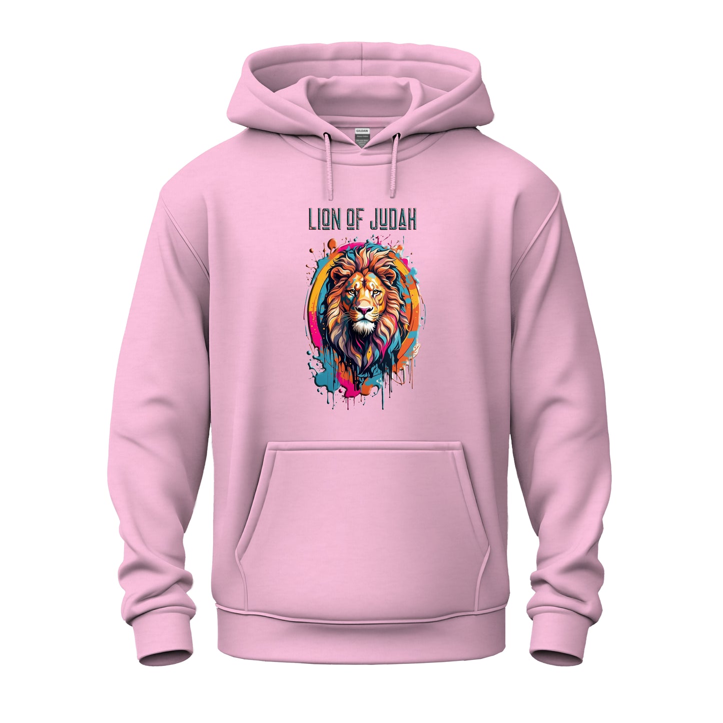 Graffiti Drip Lion Of Judah Logo Unisex Heavy Blend™ Hooded Sweatshirt