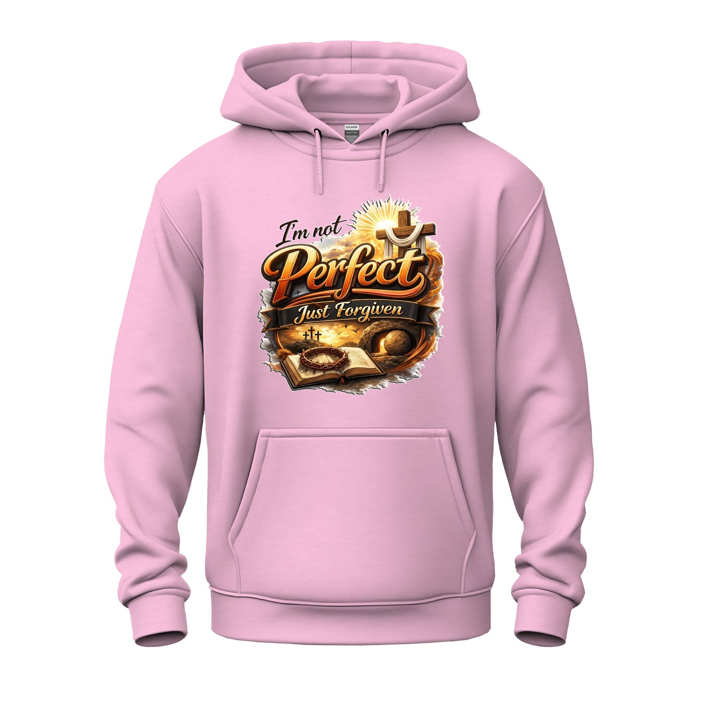 I'm Not Perfect, Just Forgiven Version 2  Christian Unisex Heavy Blend™ Hooded Sweatshirt
