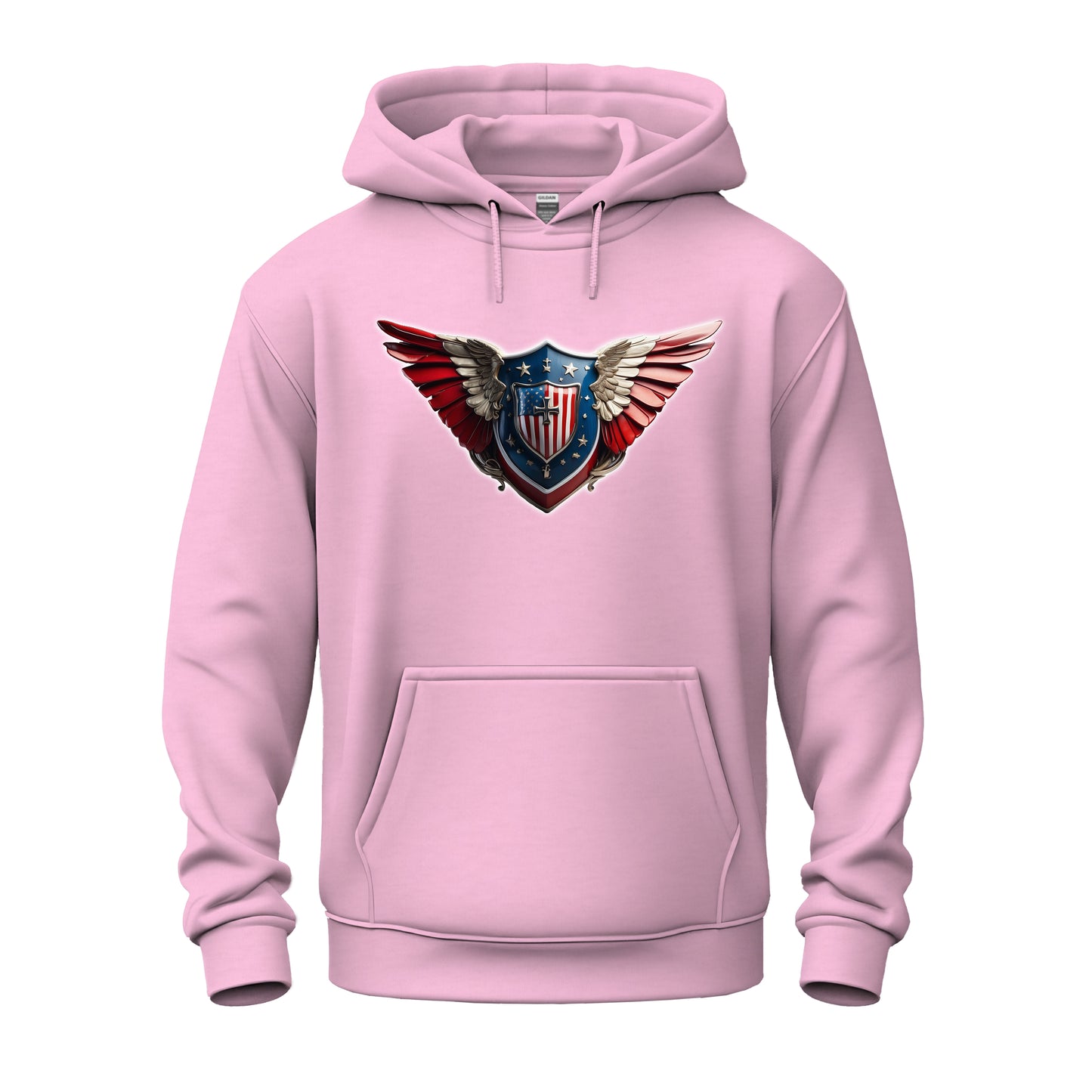 3D Winged Shield Unisex Heavy Blend™ Hooded Sweatshirt