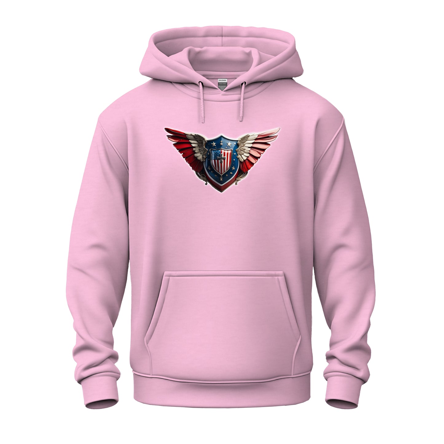 3D Winged Shield Unisex Heavy Blend™ Hooded Sweatshirt