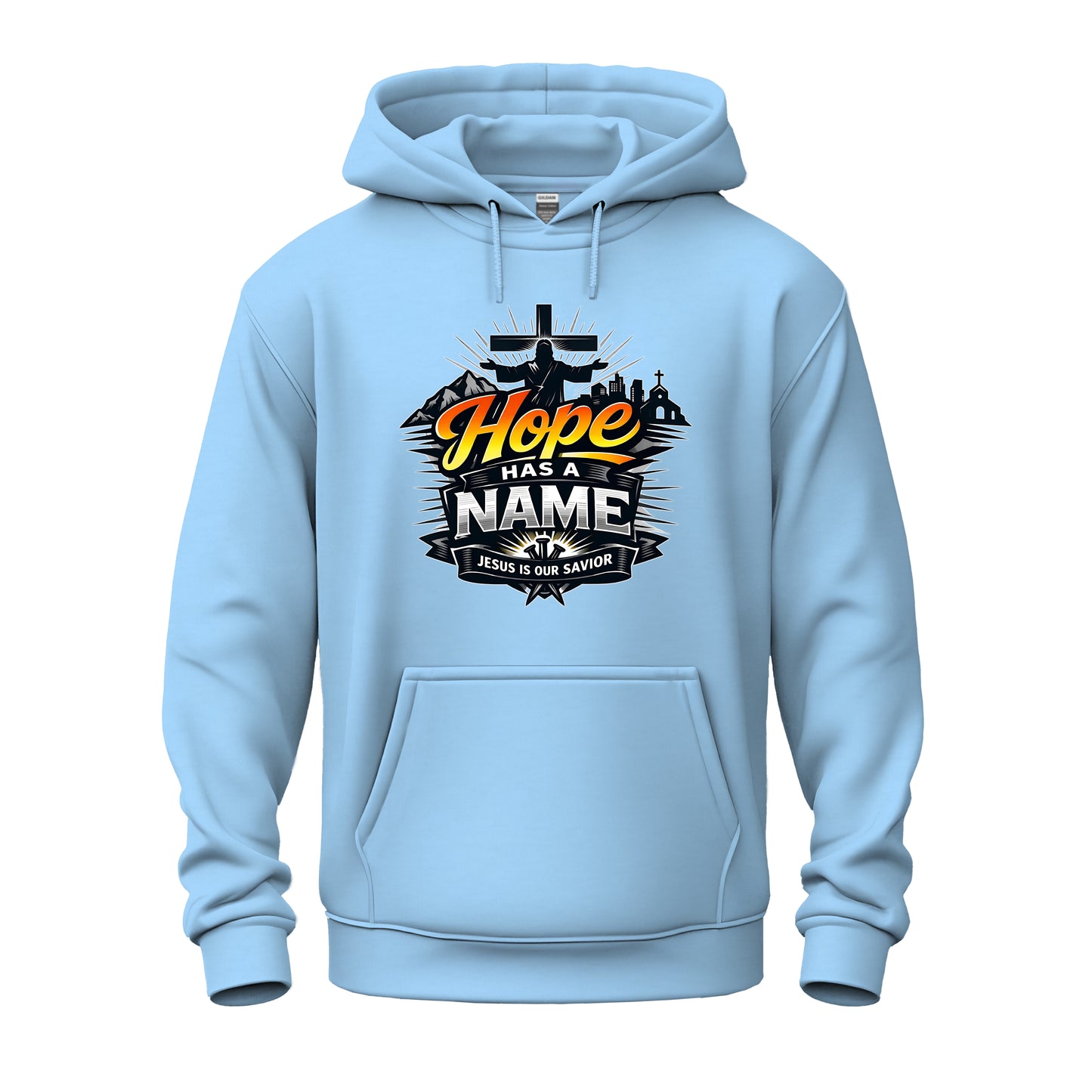 Hope Has A Name Christian Unisex Heavy Blend™ Hooded Sweatshirt