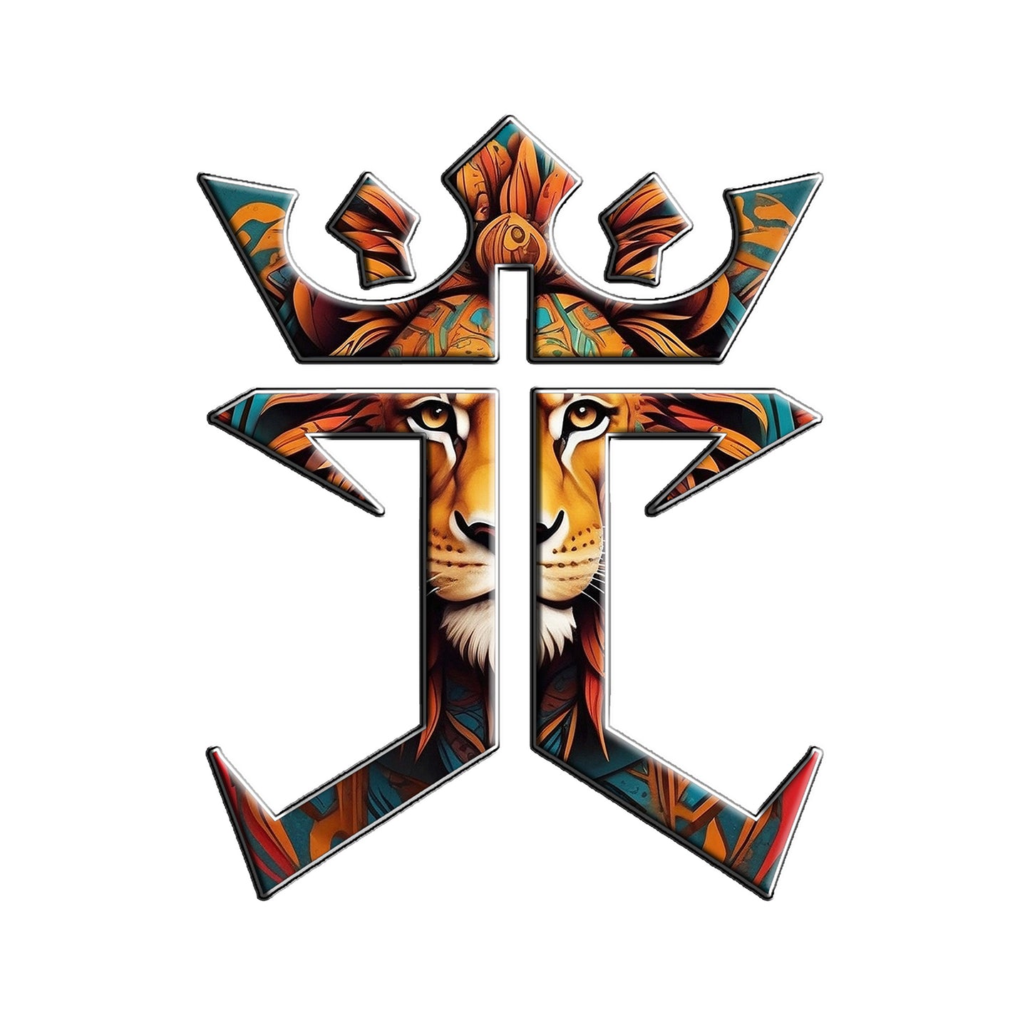 Jesus Christ Is King Lion Of Judah Logo Unisex Heavy Blend™ Hooded Sweatshirt