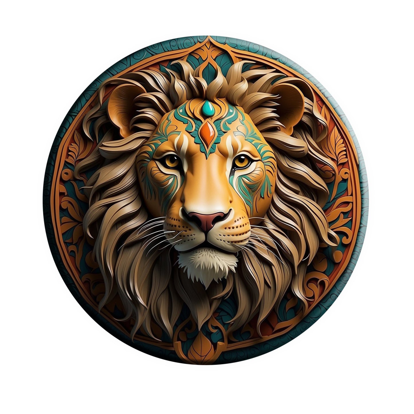 Majestic Redeemer Lion of Judah  Unisex Heavy Blend™ Crewneck Sweatshirt