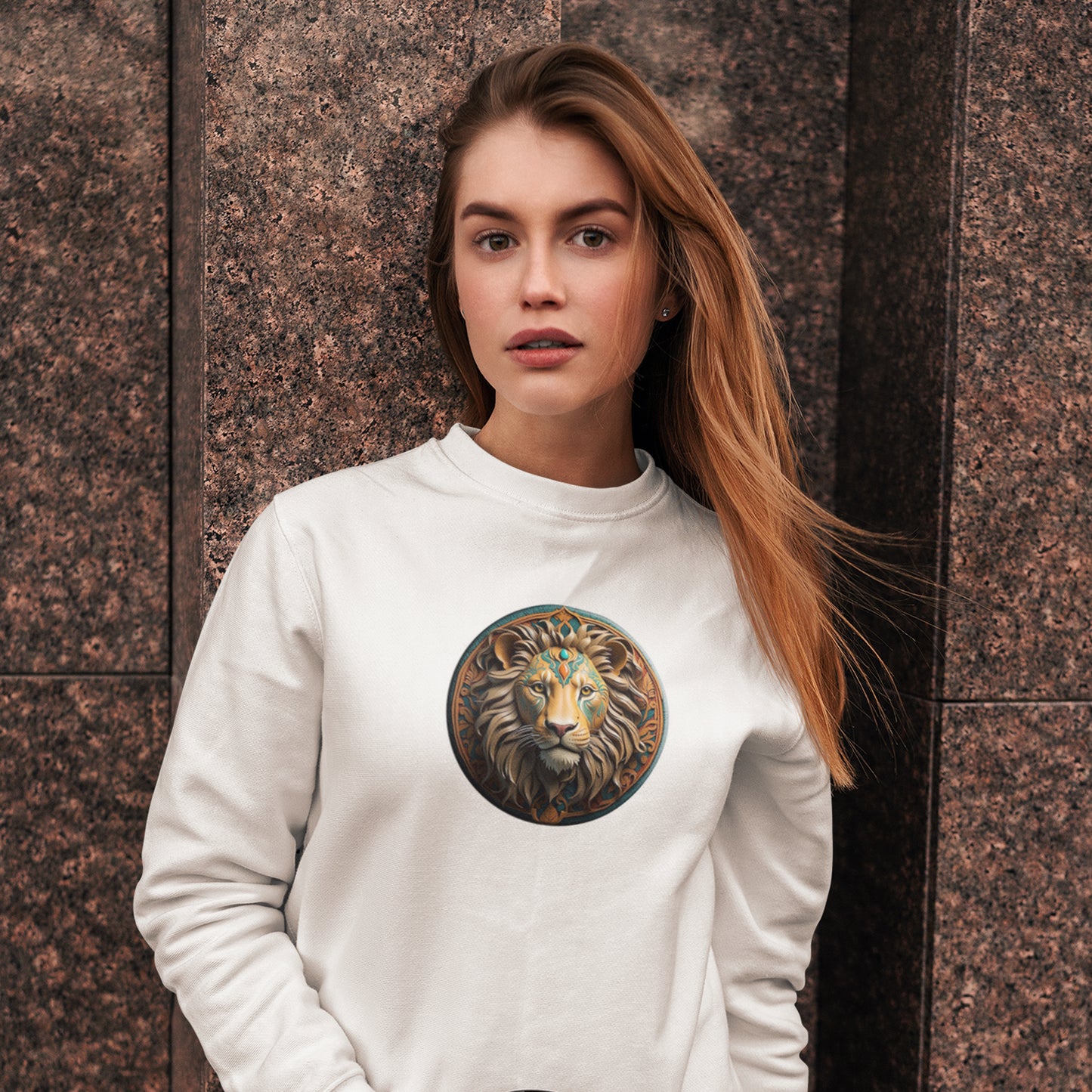 Majestic Redeemer Lion of Judah  Unisex Heavy Blend™ Crewneck Sweatshirt