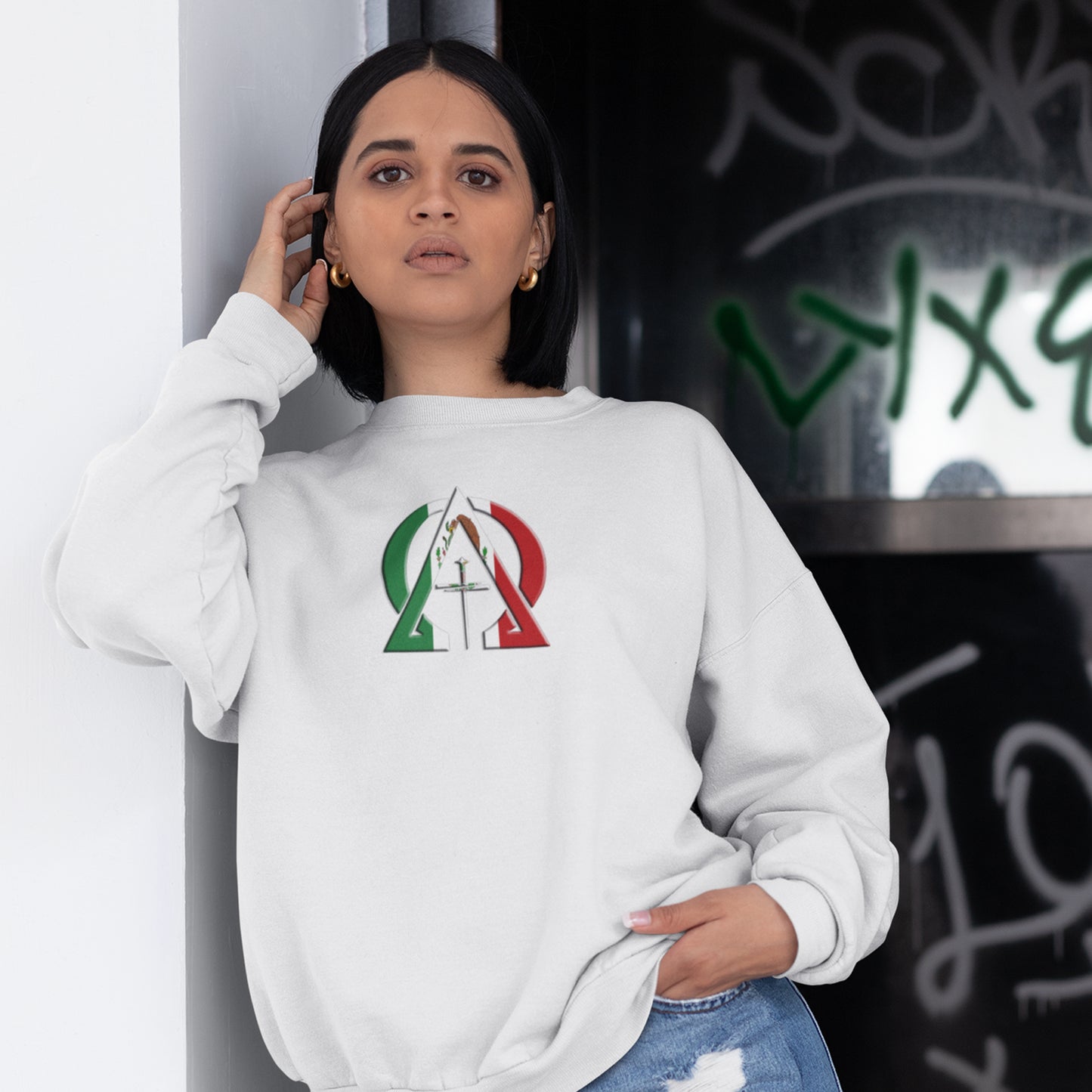 Alpha & Omega Mexico Unisex Heavy Blend™ Crewneck Sweatshirt