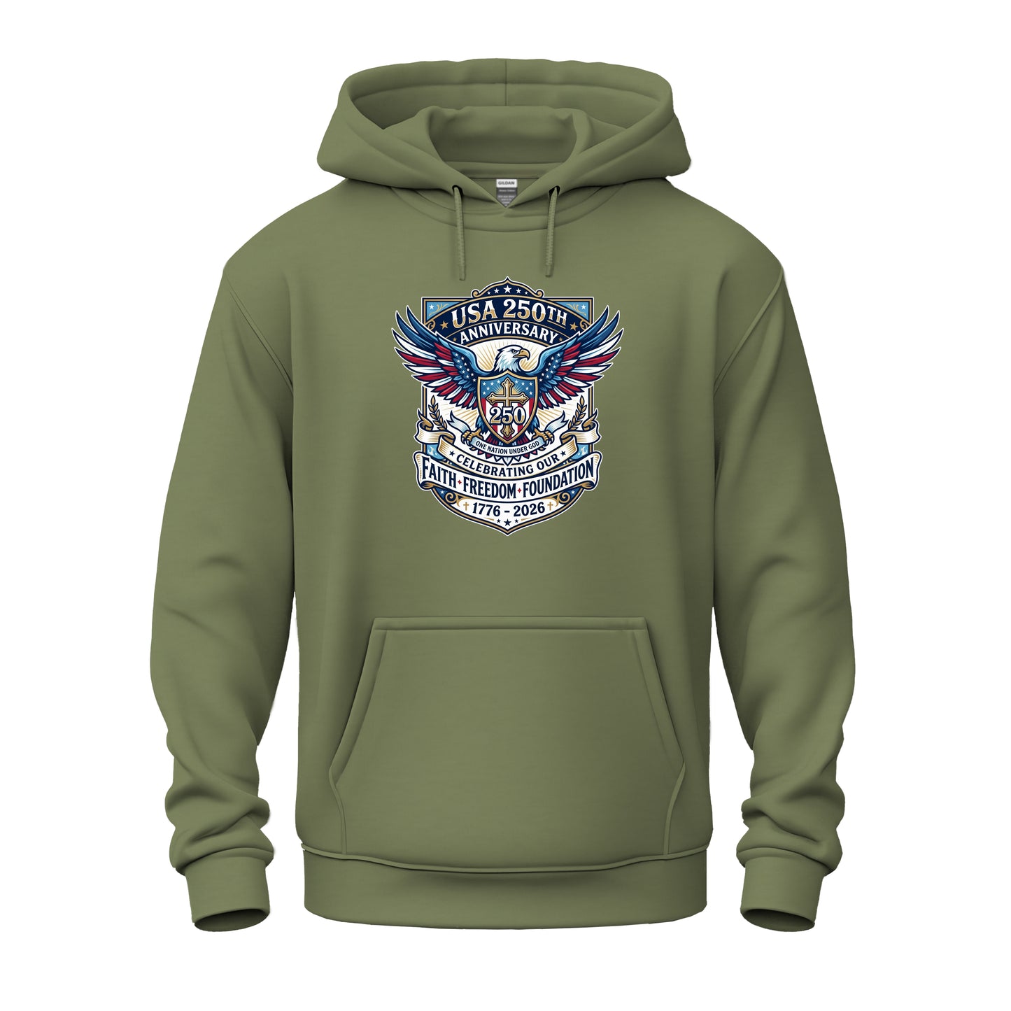 250 Years, One Nation Under God Unisex Heavy Blend™ Hooded Sweatshirt