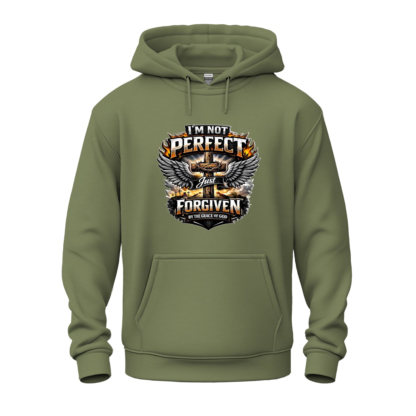 I'm Not Perfect, Just Forgiven Christian Unisex Heavy Blend™ Hooded Sweatshirt
