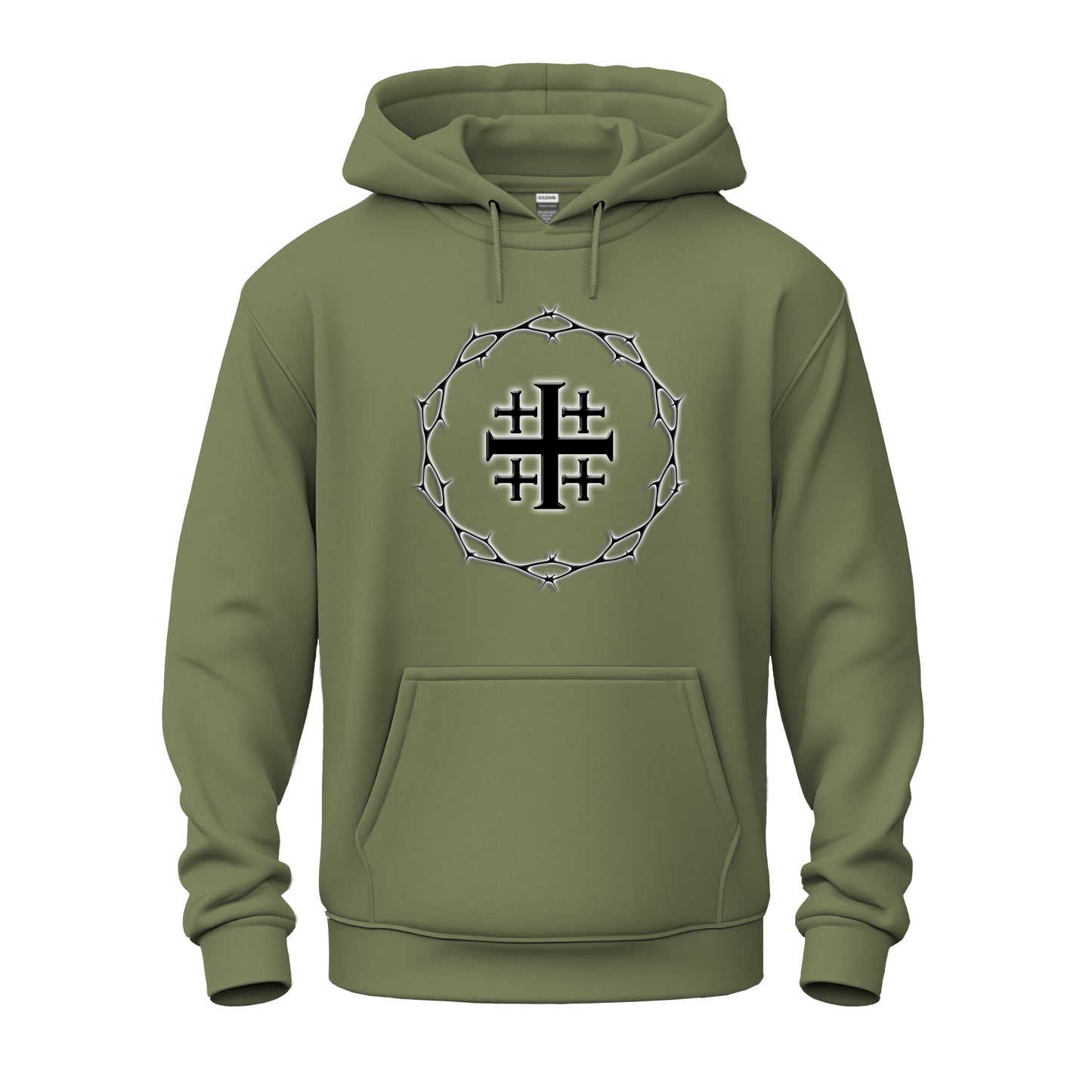 Circle of Thorn with Jerusalem Cross logo Unisex Heavy Blend™ Hooded Sweatshirt