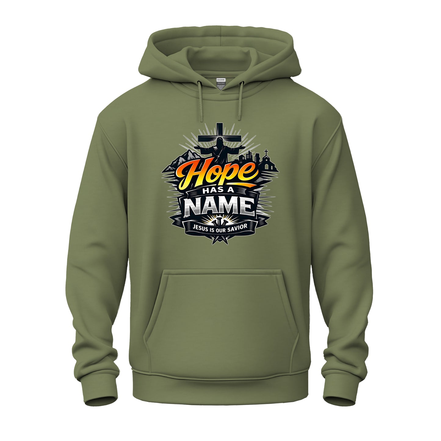 Hope Has A Name Christian Unisex Heavy Blend™ Hooded Sweatshirt