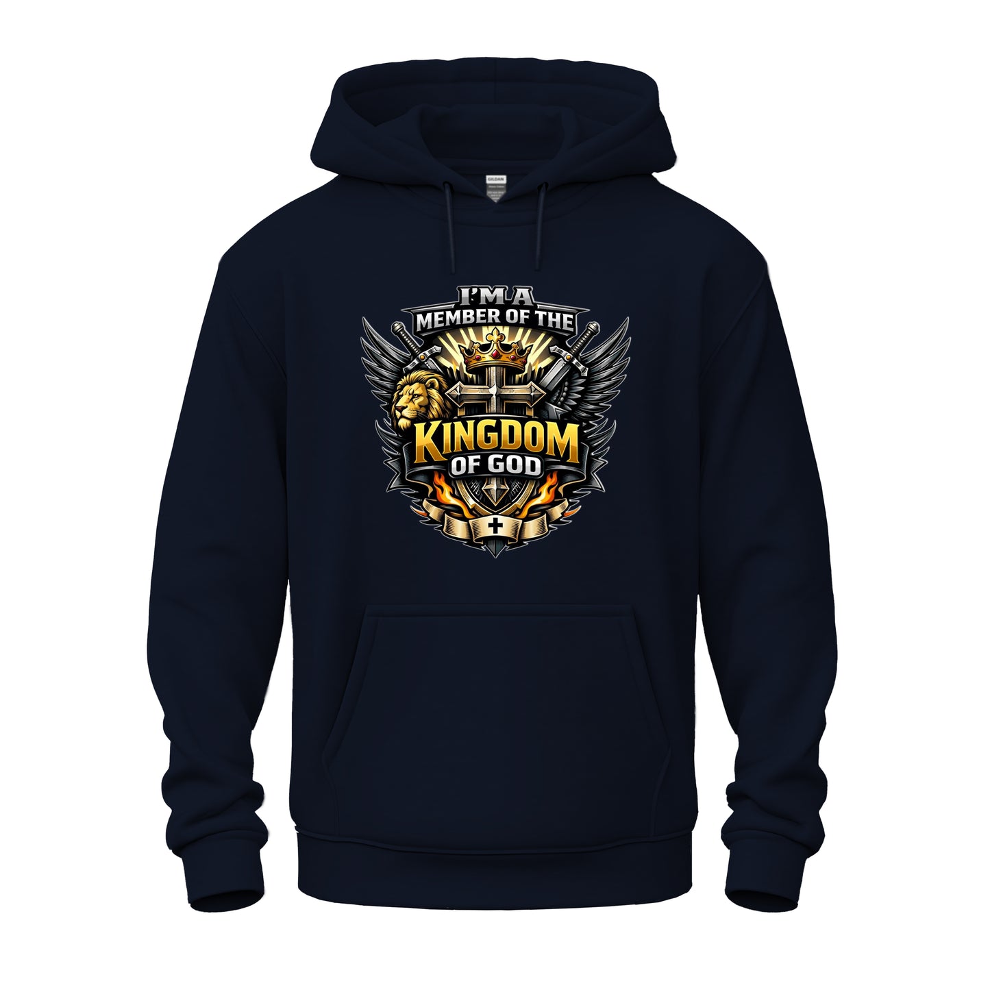 Bold & Warrior-Driven Member of the Kingdom of God Unisex Heavy Blend™ Hooded Sweatshirt