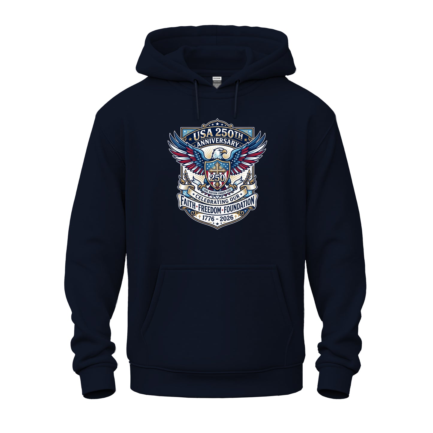 250 Years, One Nation Under God Unisex Heavy Blend™ Hooded Sweatshirt