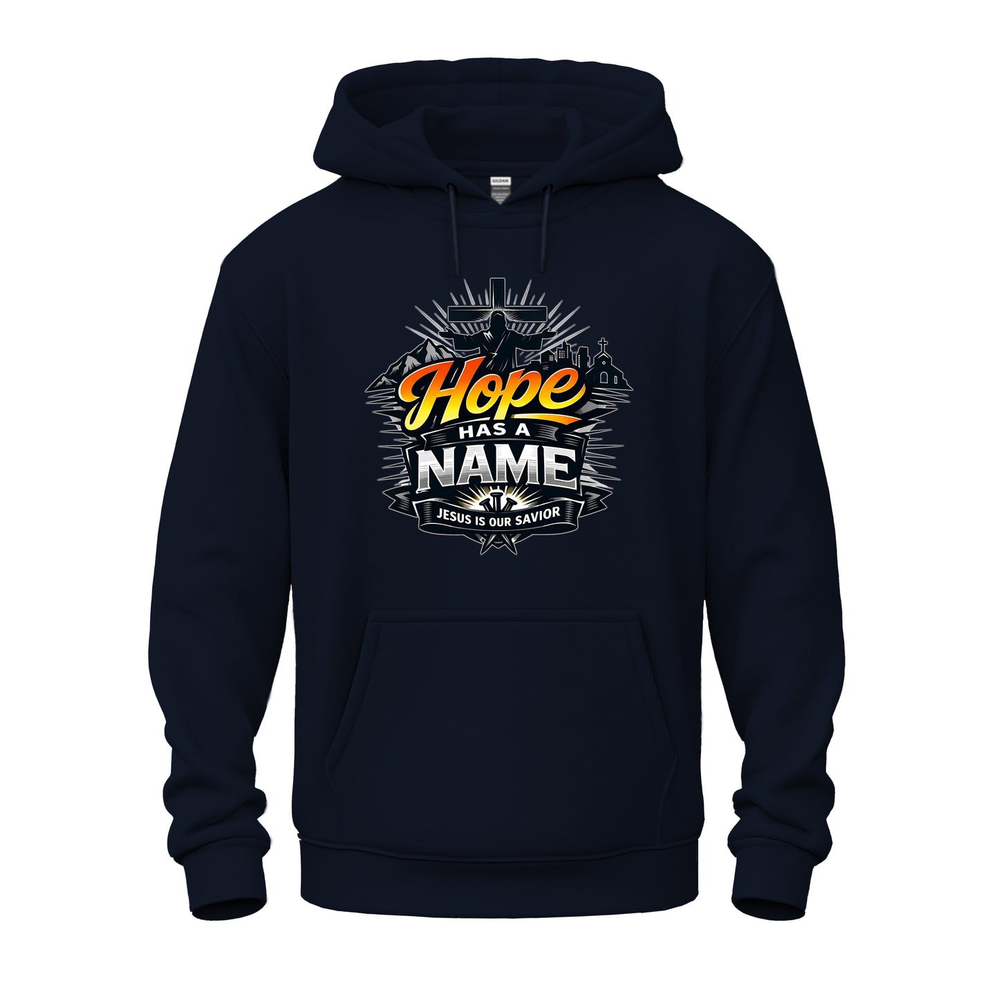 Hope Has A Name Christian Unisex Heavy Blend™ Hooded Sweatshirt