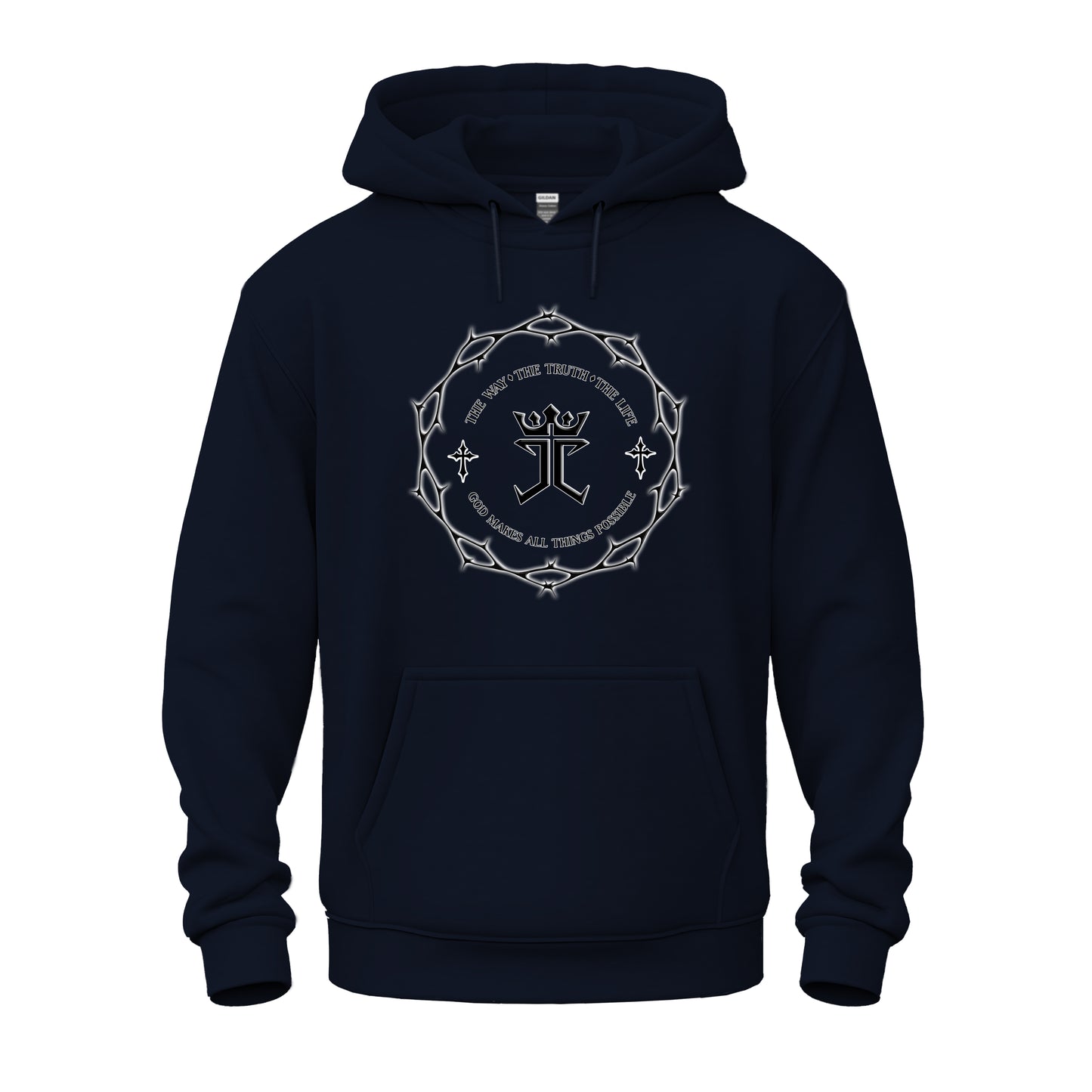 Jesus Christ's Crown of Thorns logo Unisex Heavy Blend™ Hooded Sweatshirt
