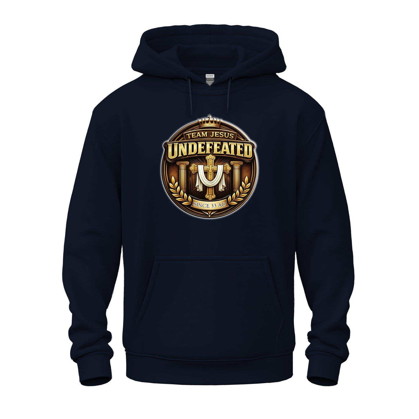 Team Jesus, Undefeated Since 33 AD Unisex Heavy Blend™ Hooded Sweatshirt