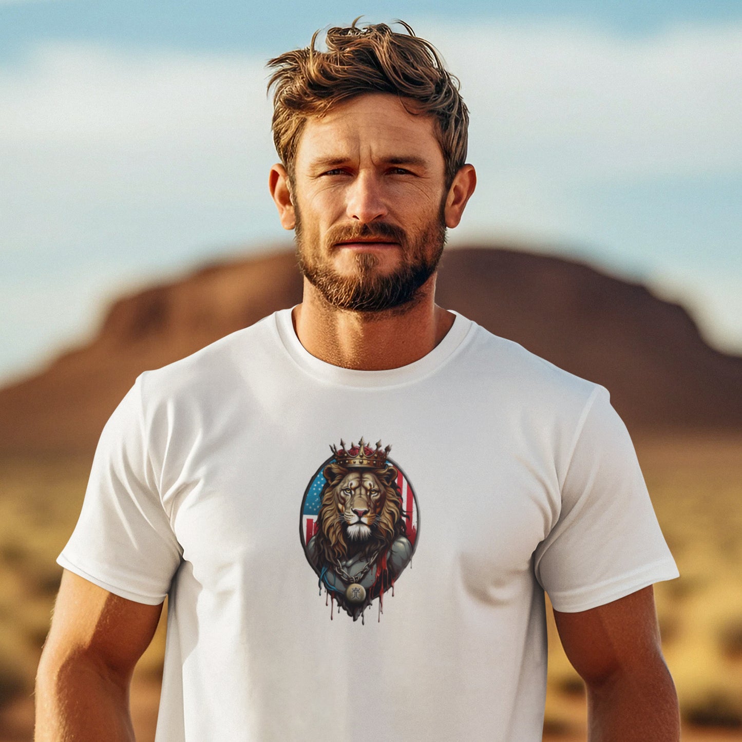 Royal Majesty: Lion of Judah Crowned  Unisex Short Sleeve Tee