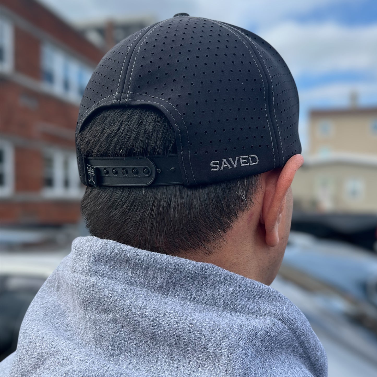 Jesus Christ is King Premium Embroidered Cap Black with Grey stitching