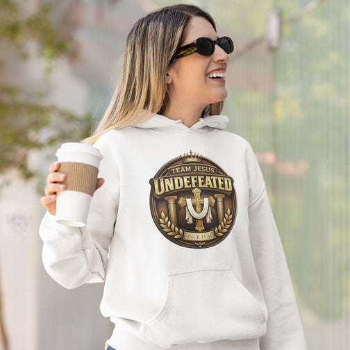 Team Jesus, Undefeated Since 33 AD Unisex Heavy Blend™ Hooded Sweatshirt