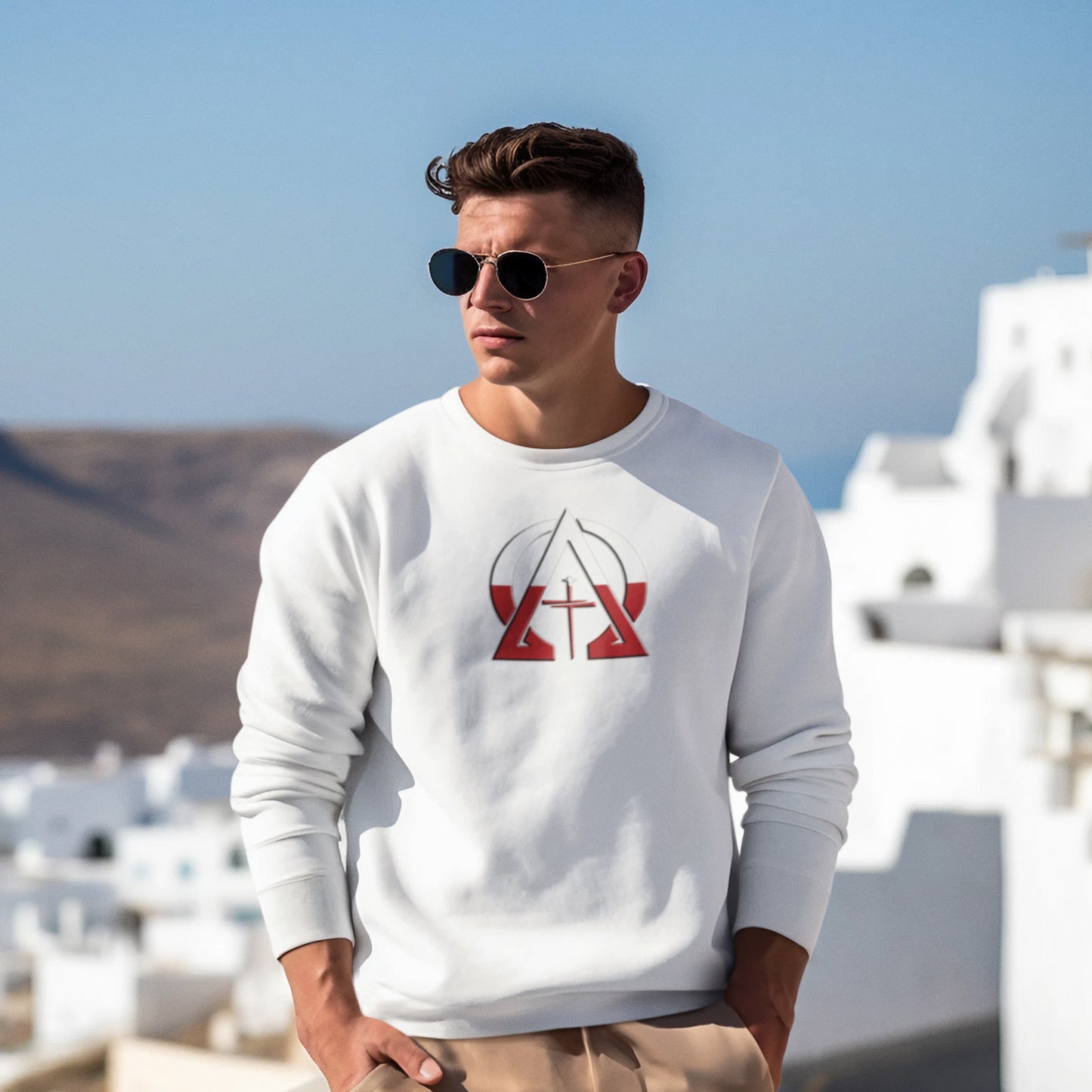 Alpha & Omega Poland Unisex Heavy Blend™ Crewneck Sweatshirt