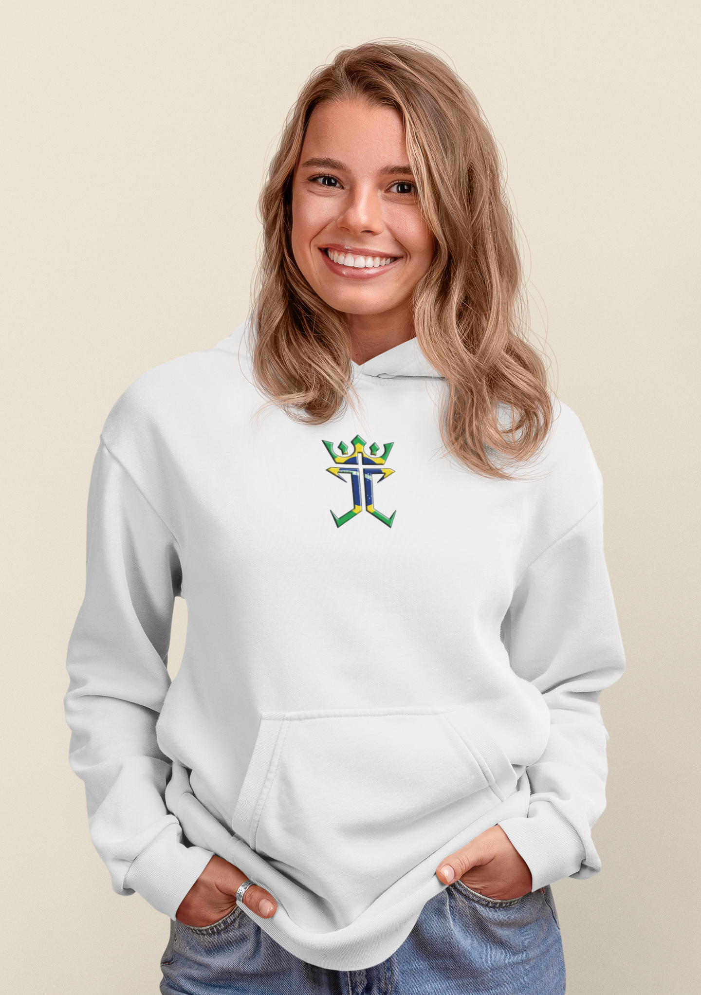 Jesus Christ Is King In Brazil Unisex Heavy Blend™ Hooded Sweatshirt