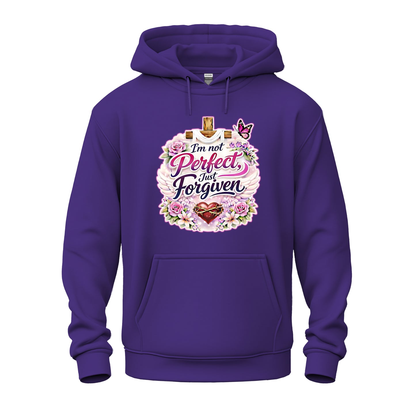 I'm Not Perfect, Just Forgiven Nature Edition Christian Unisex Heavy Blend™ Hooded Sweatshirt