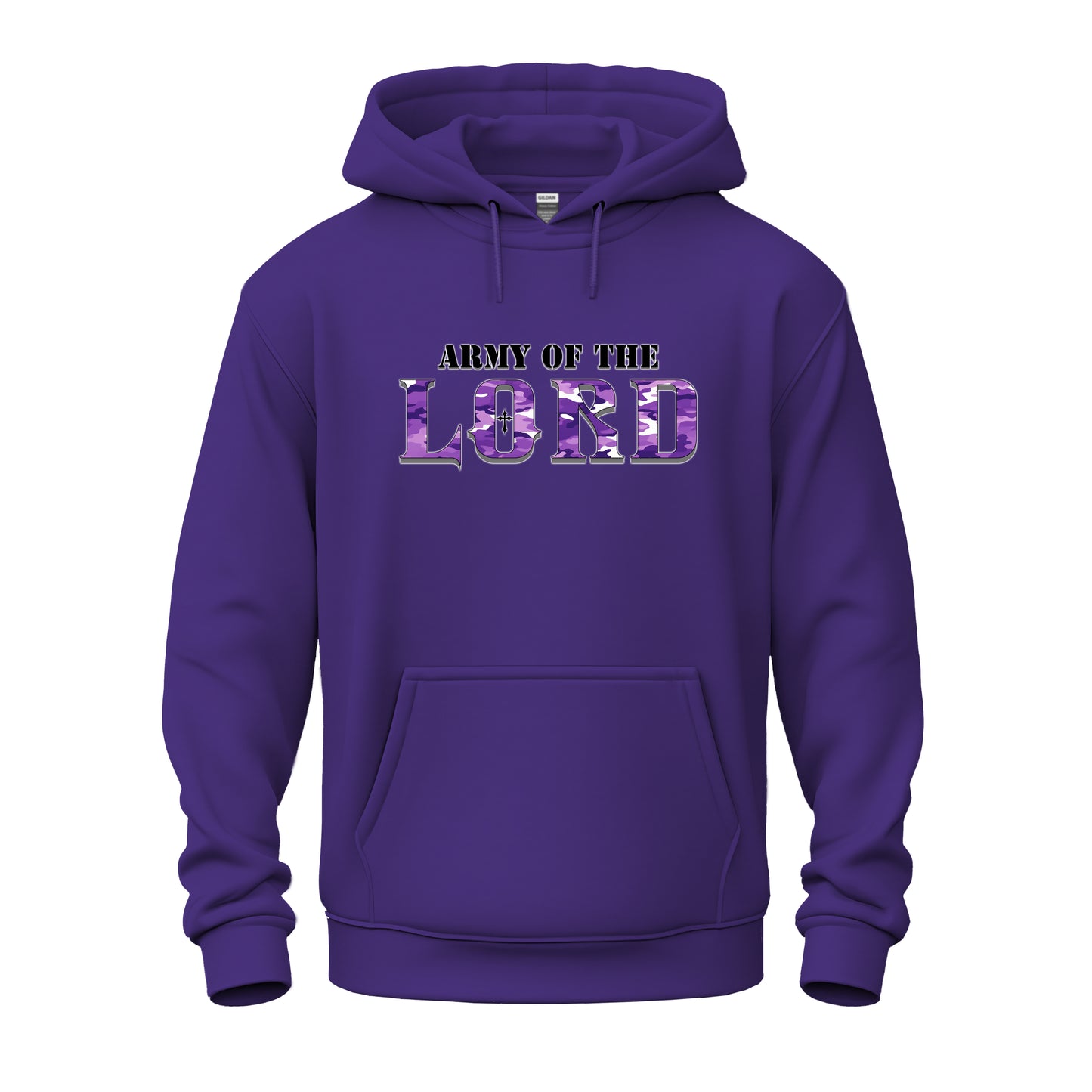 Army Of The Lord Purple Camo Unisex Heavy Blend™ Hooded Sweatshirt