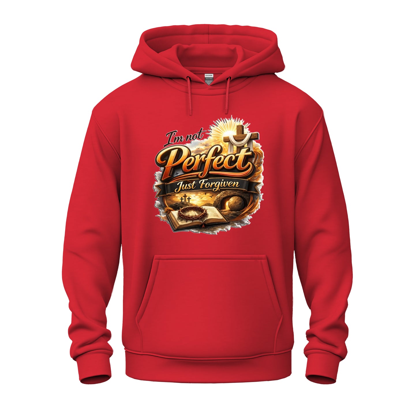 I'm Not Perfect, Just Forgiven Version 2  Christian Unisex Heavy Blend™ Hooded Sweatshirt